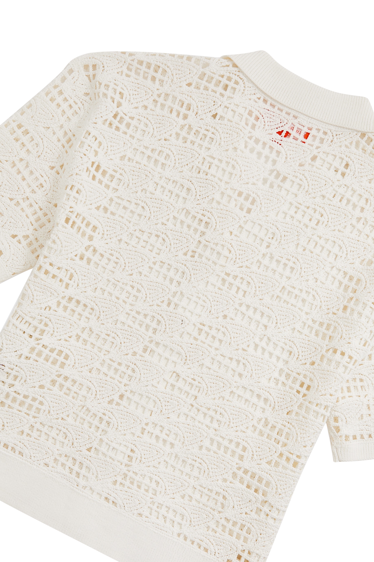 SS CROCHET CUBAN SHIRT WHITE 4