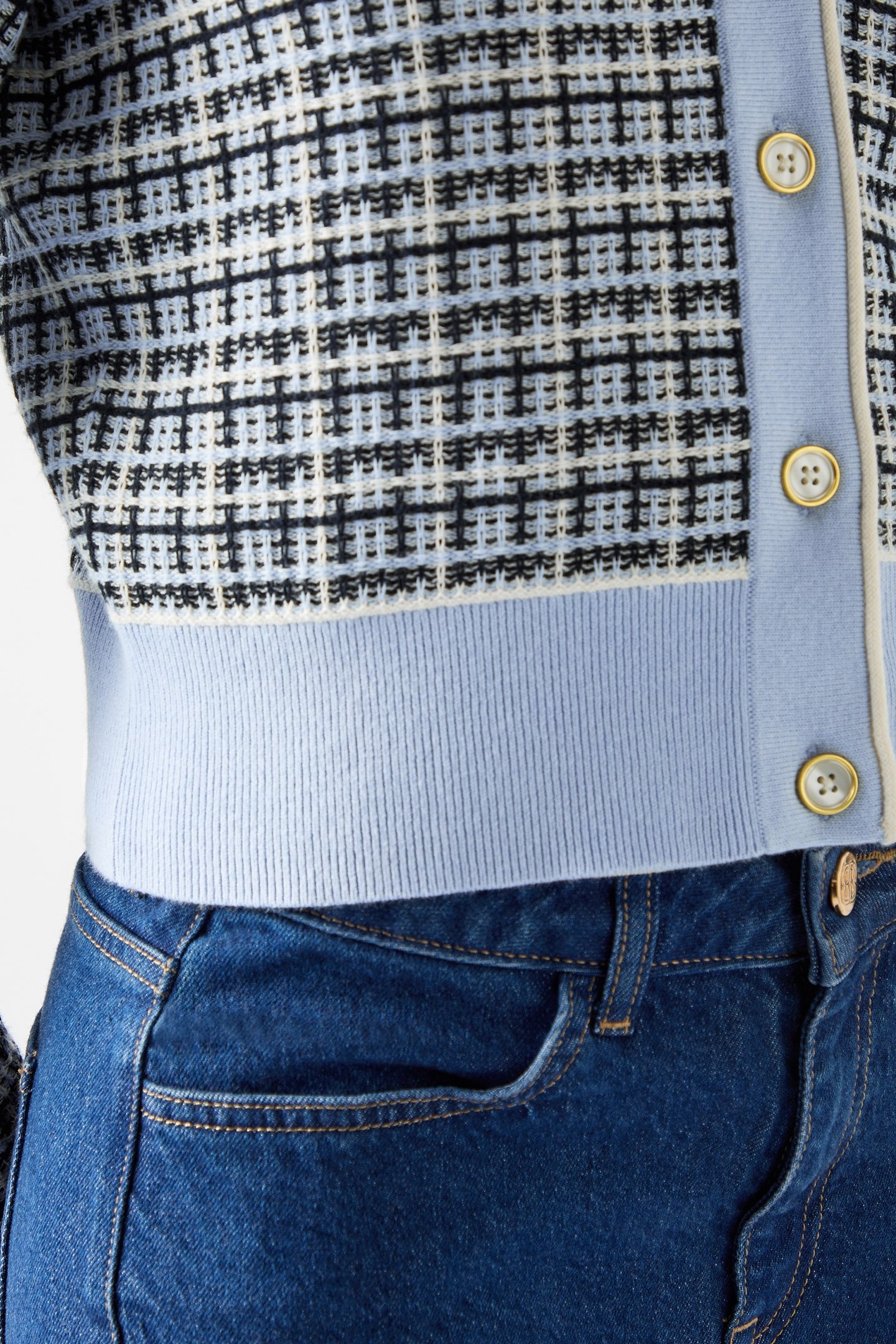 CD HONEY CONTRAST KNIT BLUE 4