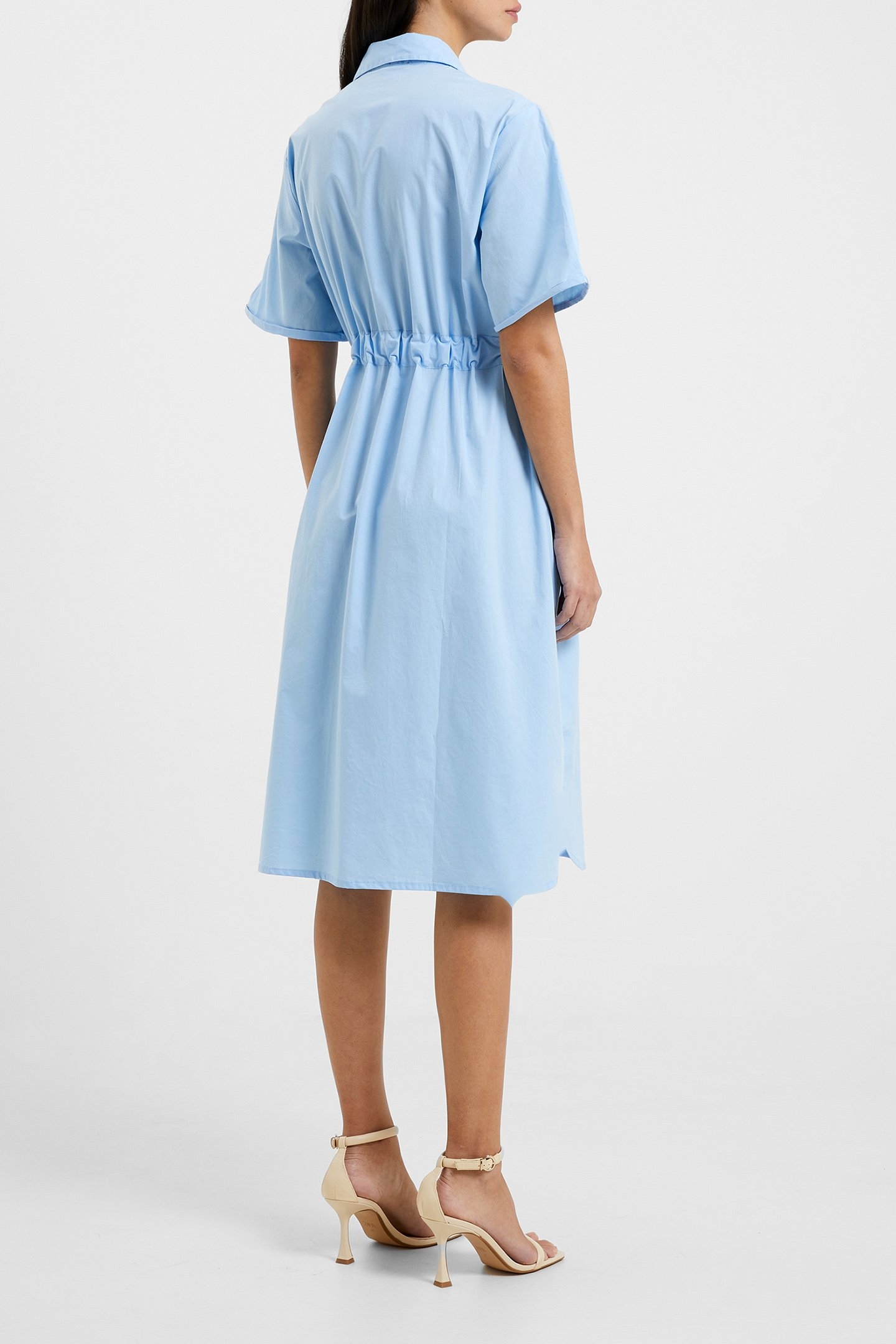 RHODES POPLIN SS SHIRT DRESS PLACID BLUE 2