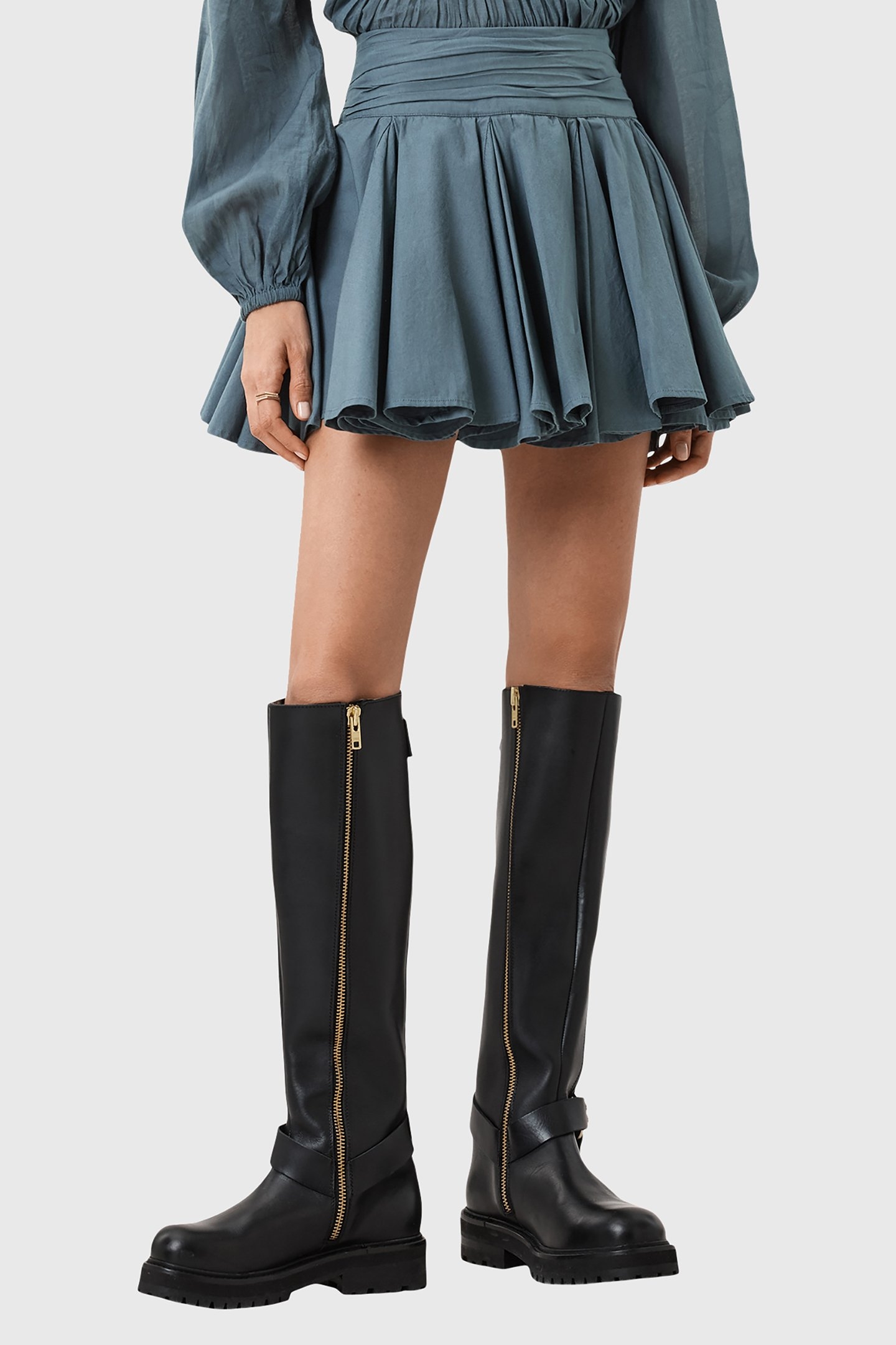 TULIP SKIRT DARK SLATE BLUE 1