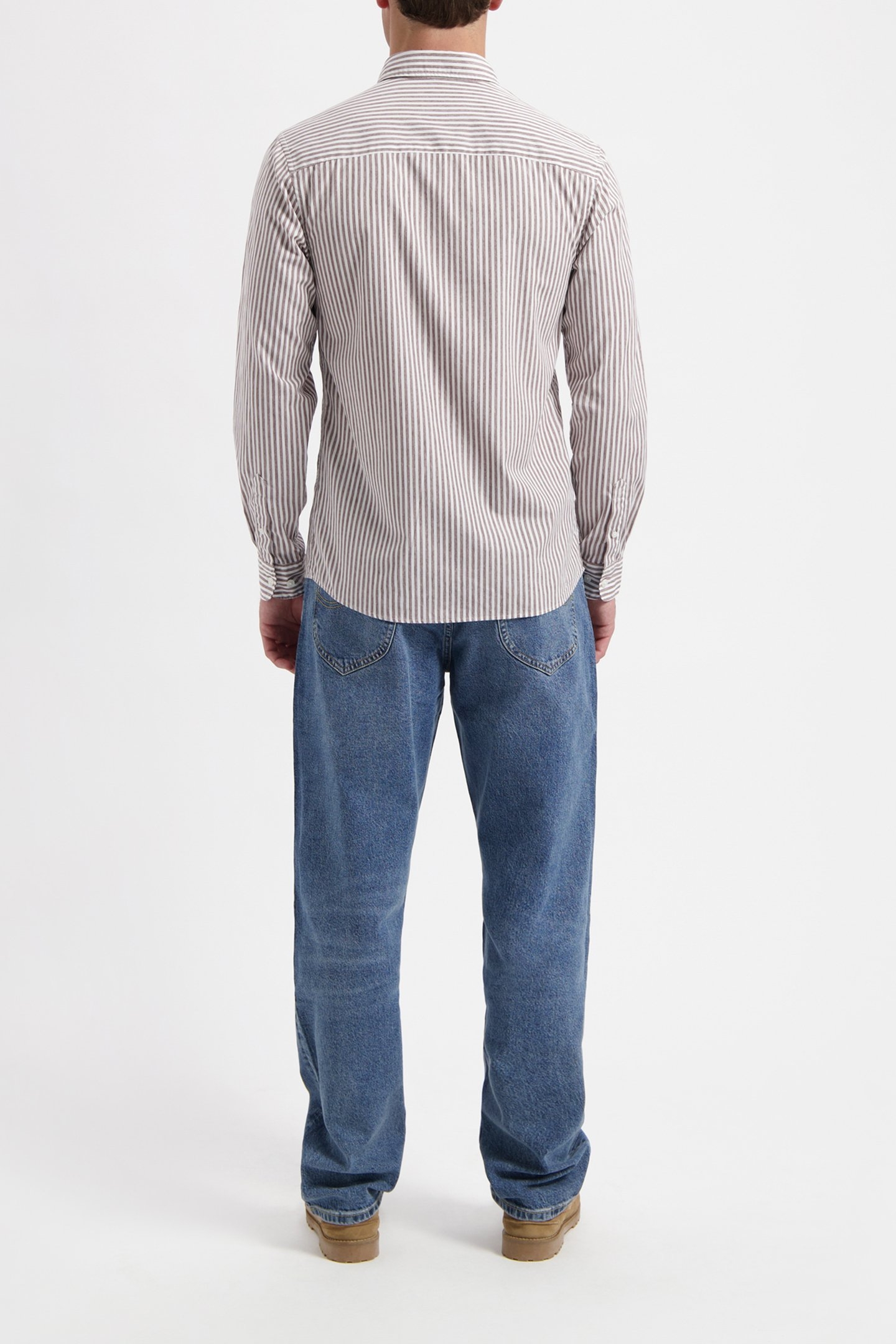 WAL – JAMES SHIRT BROWN STRIPED 3