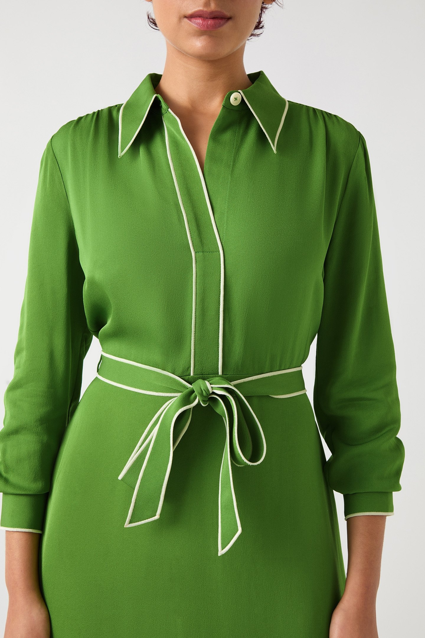 DR ELISE SHIRT DRESS GREEN 4