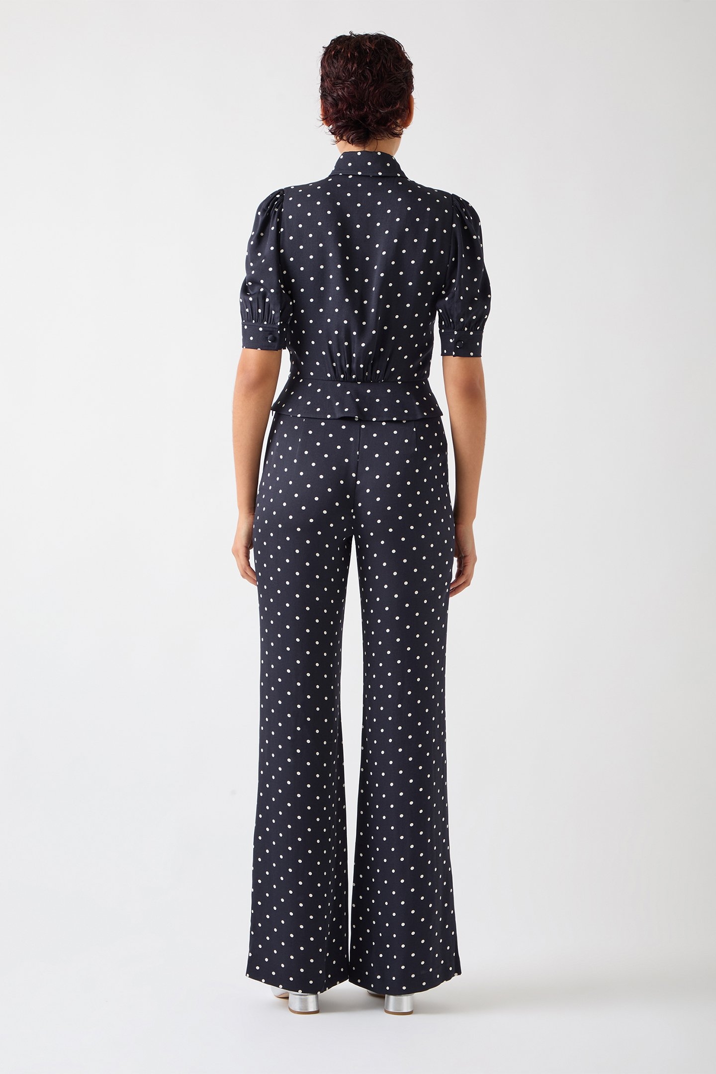 TR ELSIE POLKA DOT TR NAVY/CREAM 2