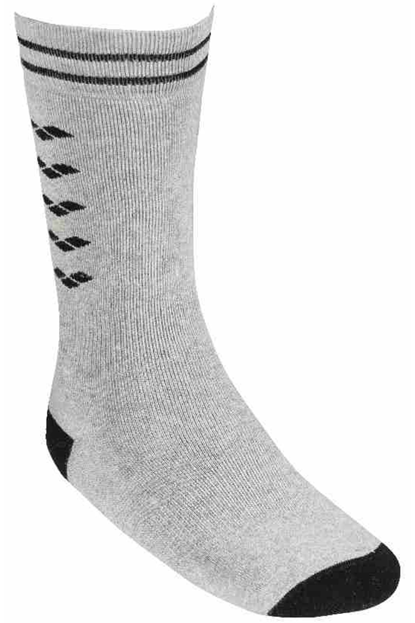 ICONS SOCKS MEDIUM GREY MELANGE-BLACK 1