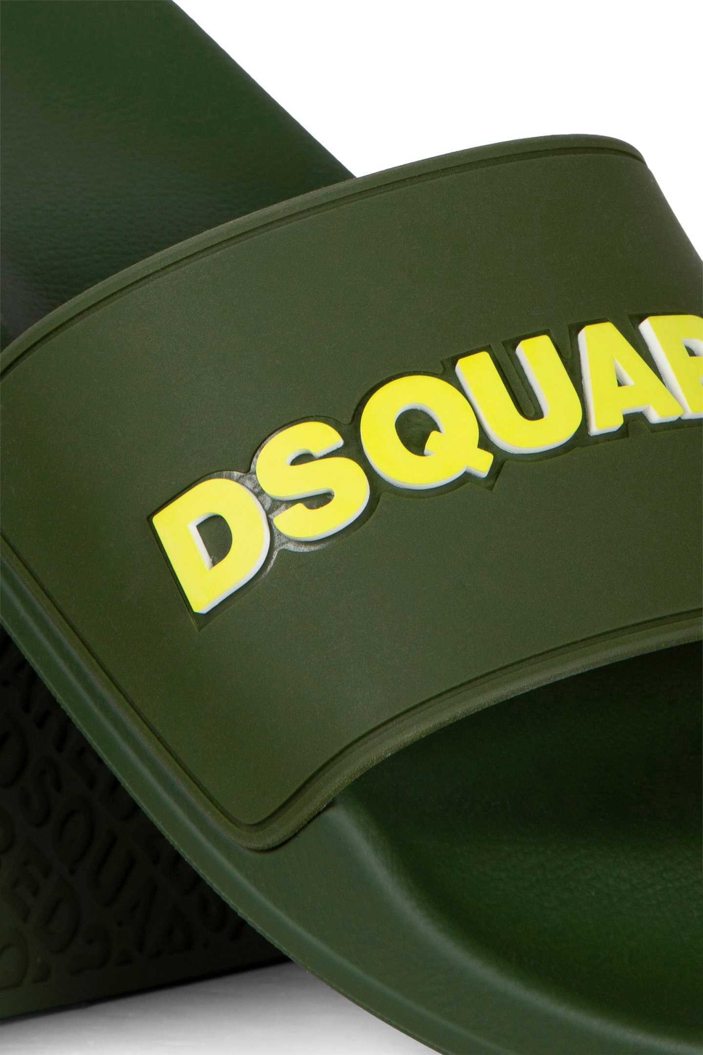 SLIDE SANDALS GOMMA STAMPA GREEN 4