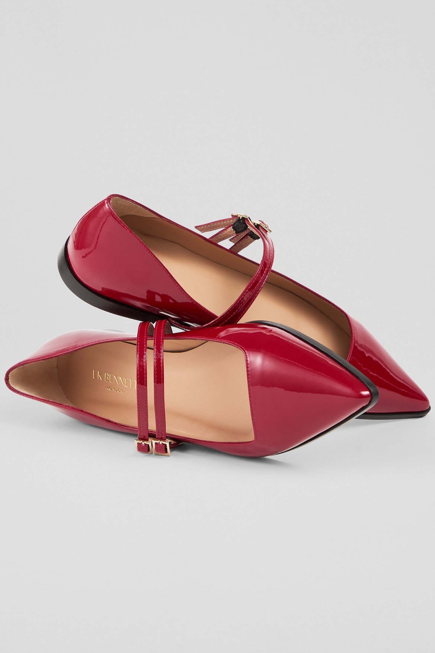 FL LULU MULTI STRAP FLAT RED 3