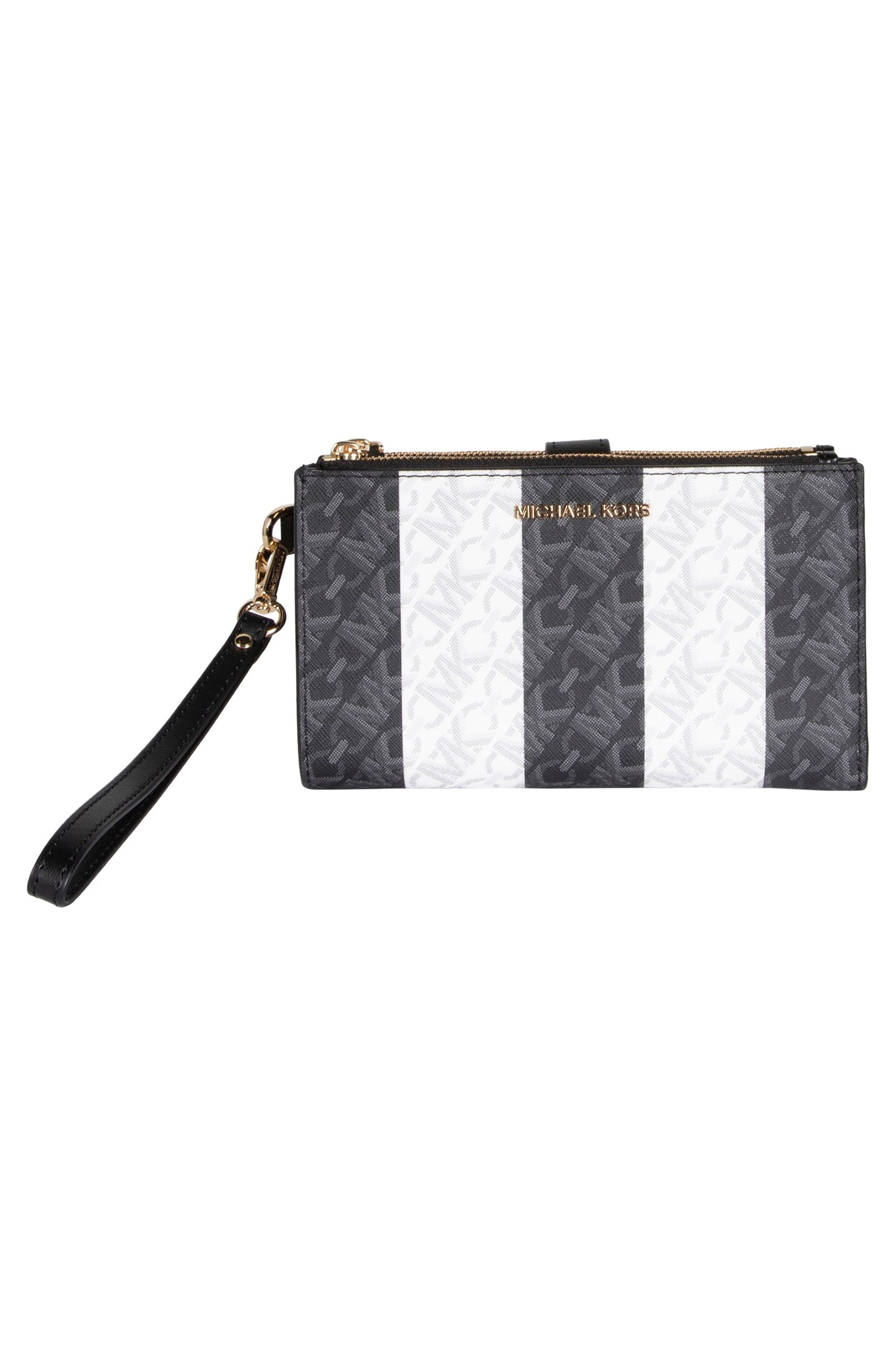 DOUBLE ZIP WRISTLET IN BLACK 2