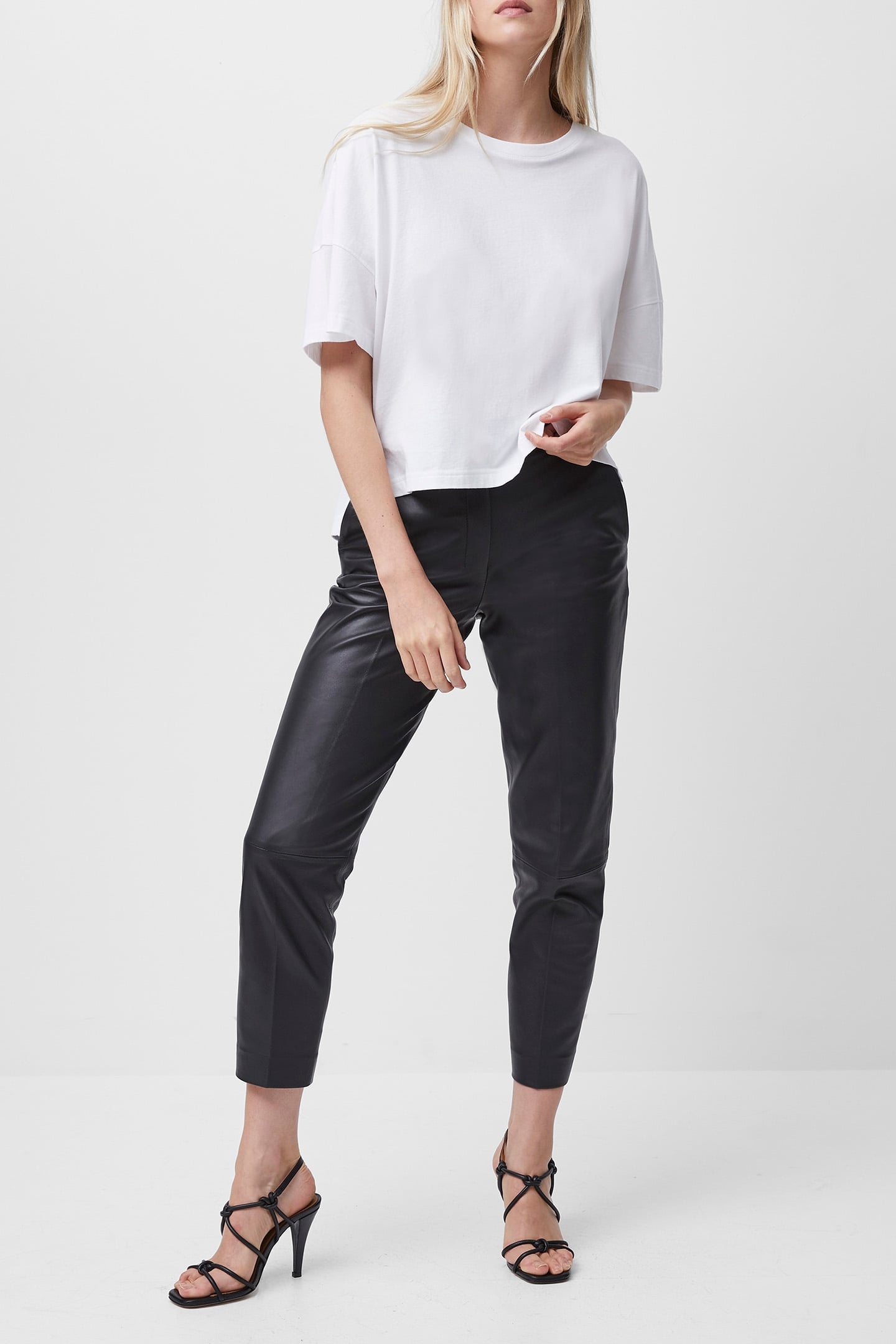 TALLY JRSY SSLV CREWNK TEE LINEN WHITE 3