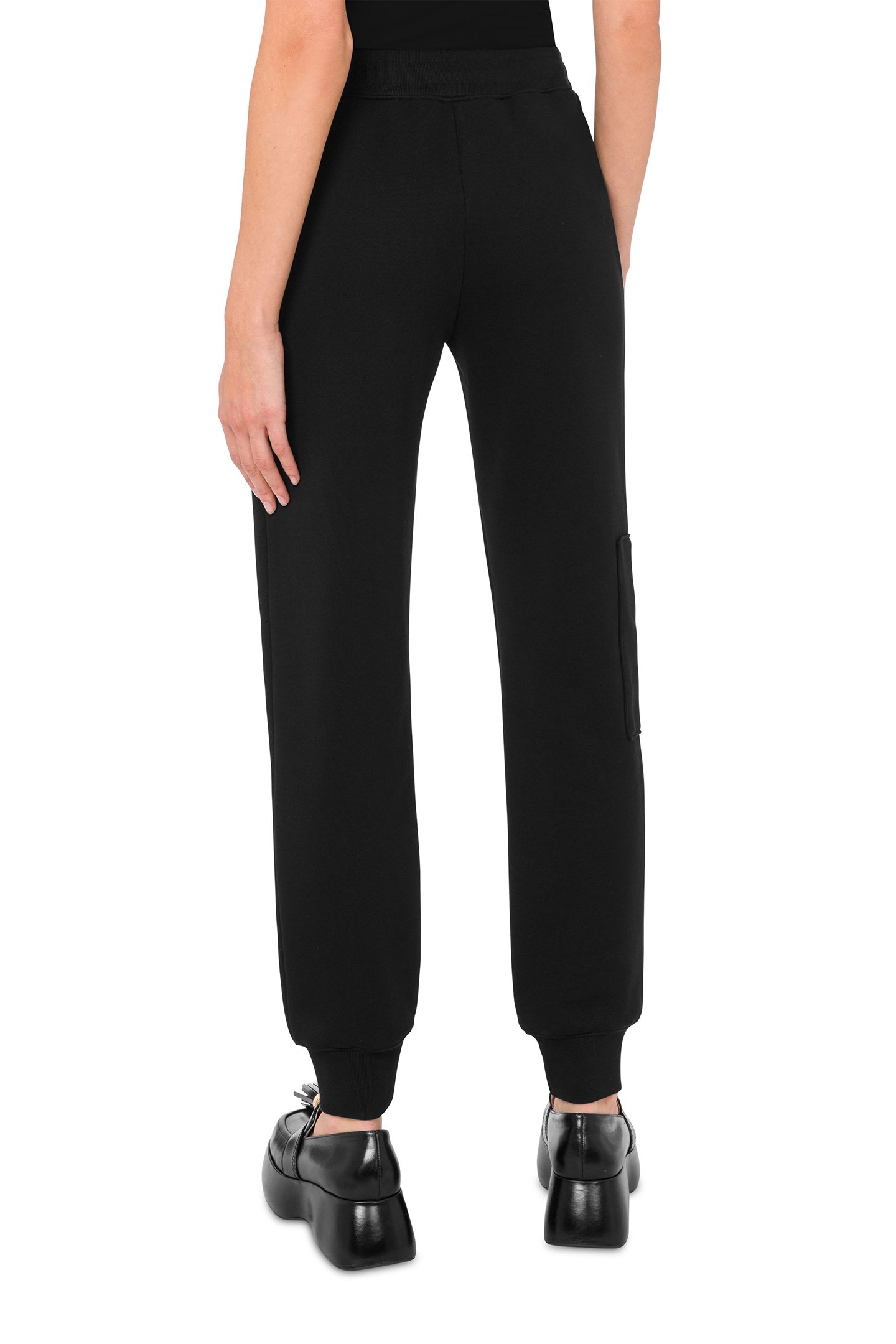 JOGGING PANTS WITH TEDDY BLACK 2