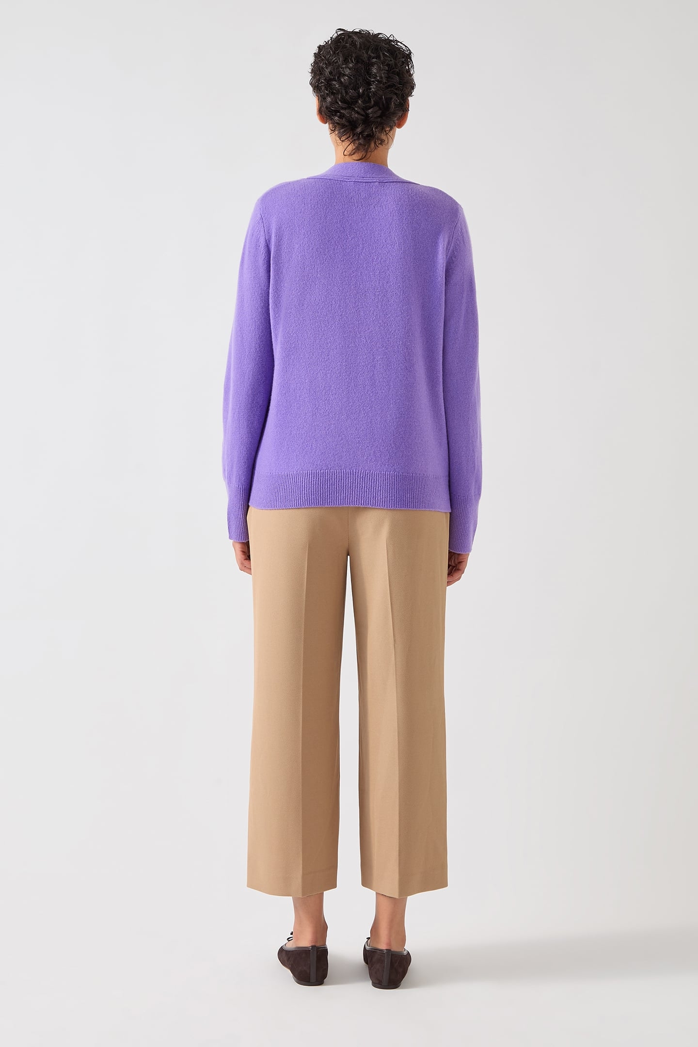 CD CARINE WOOL CARDIGAN LILAC 3