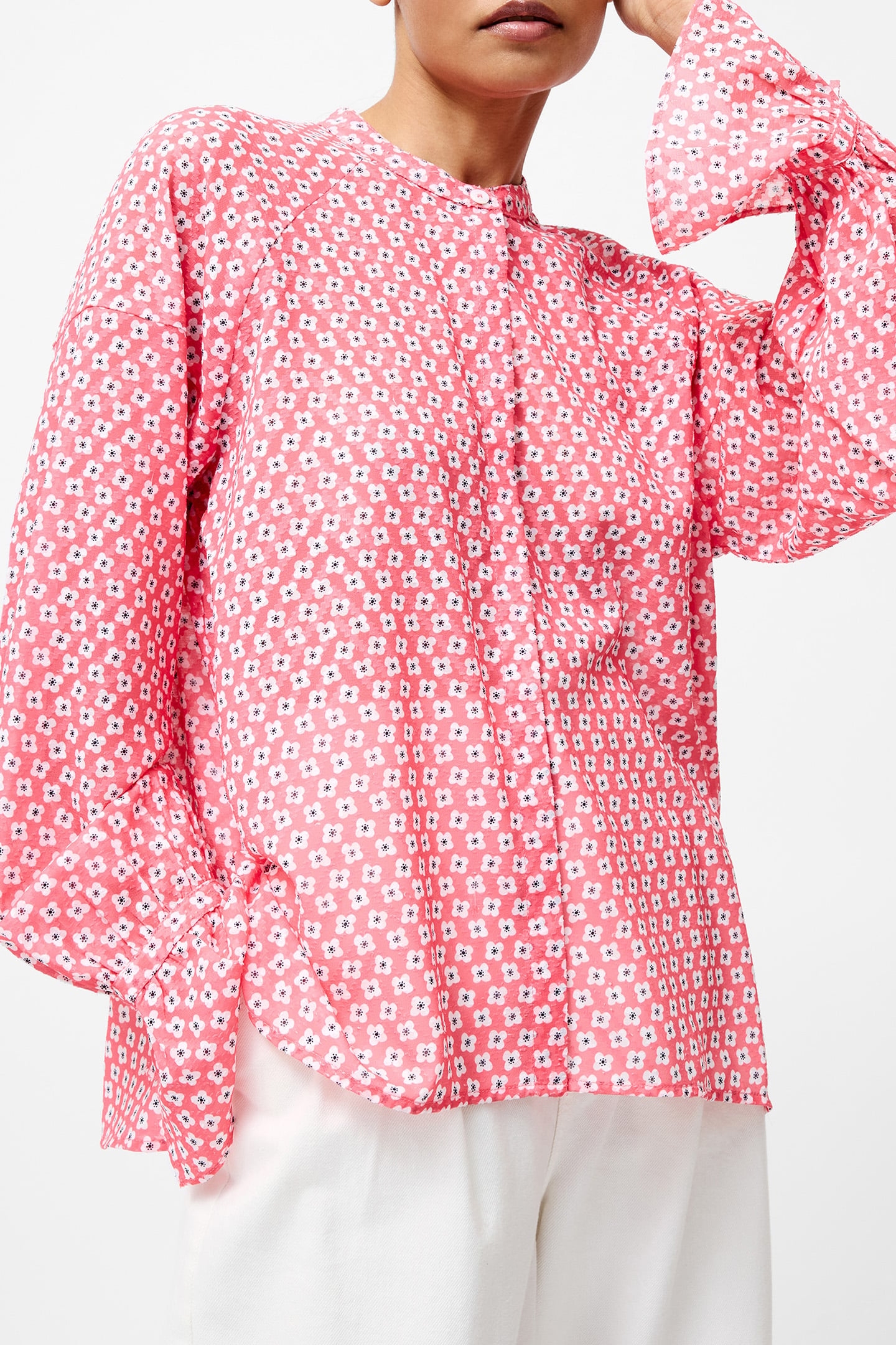 ABILENE FIL COUPE SHIRT RASPBERRY PINK 3