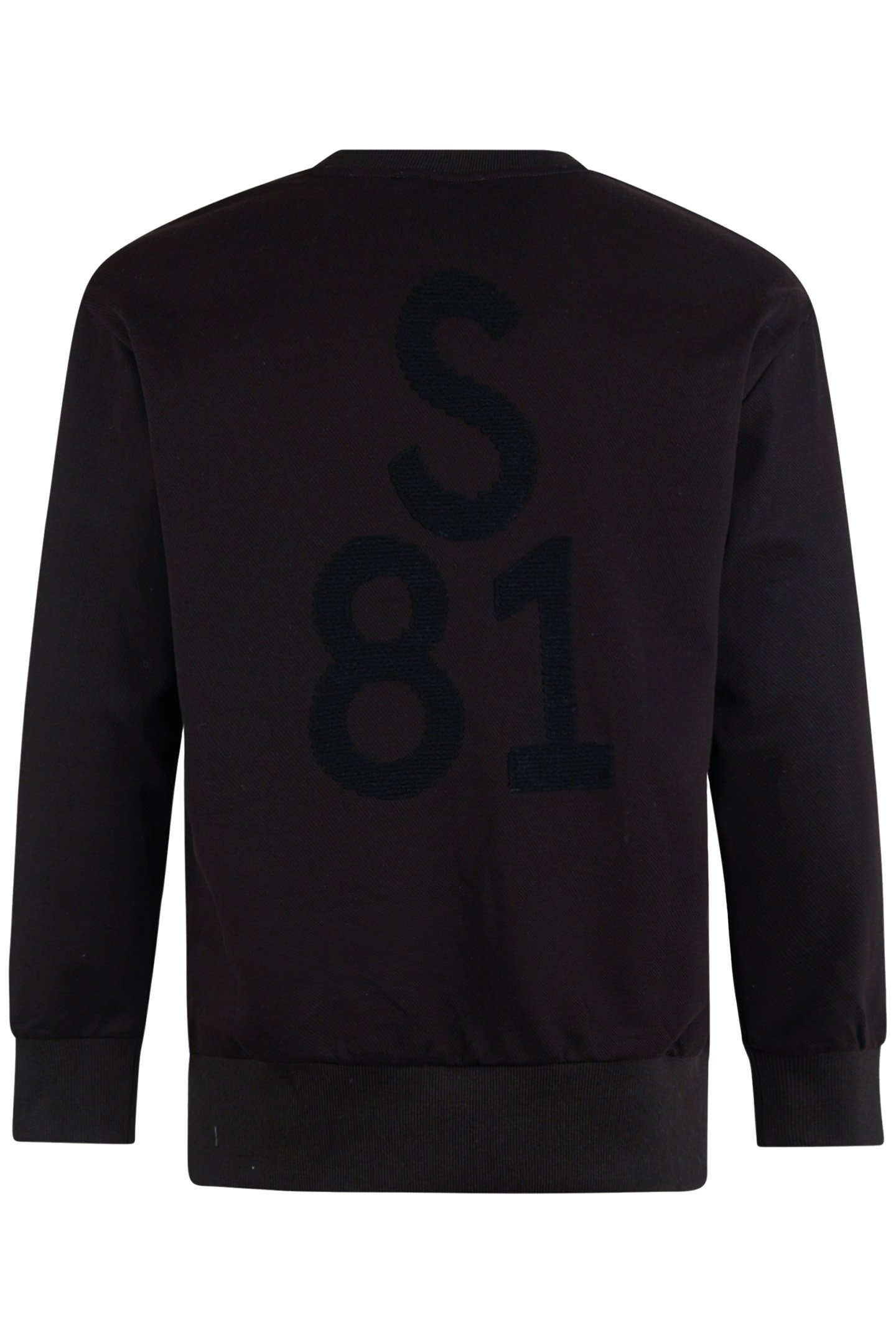 SBKNIT APPLIQUE SWEAT DARKBROWN 5