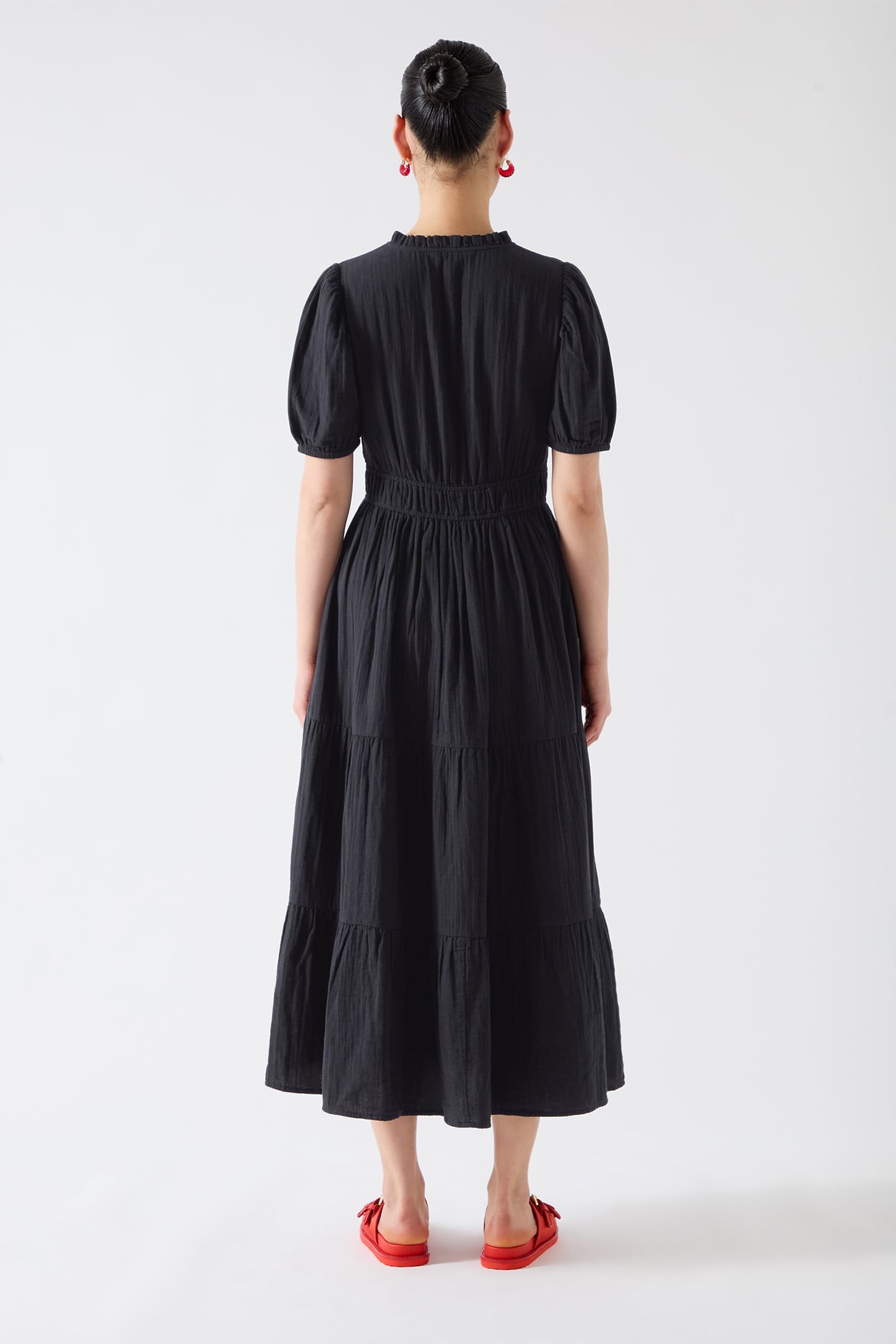 DR FELICITY GAUZE DRESS NAVY 2