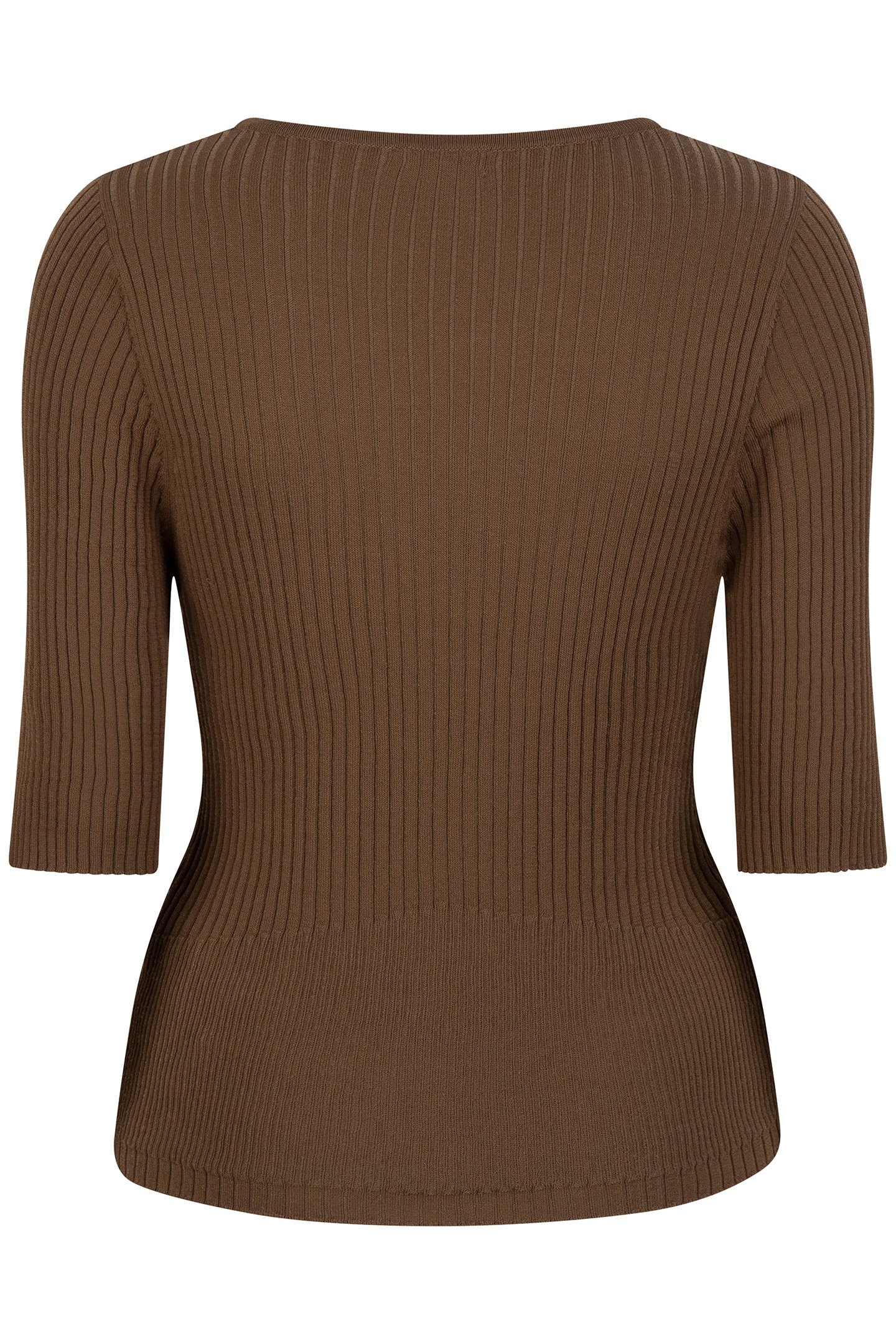 TOP KNITTED MIXED RIB ARMY GREEN 4