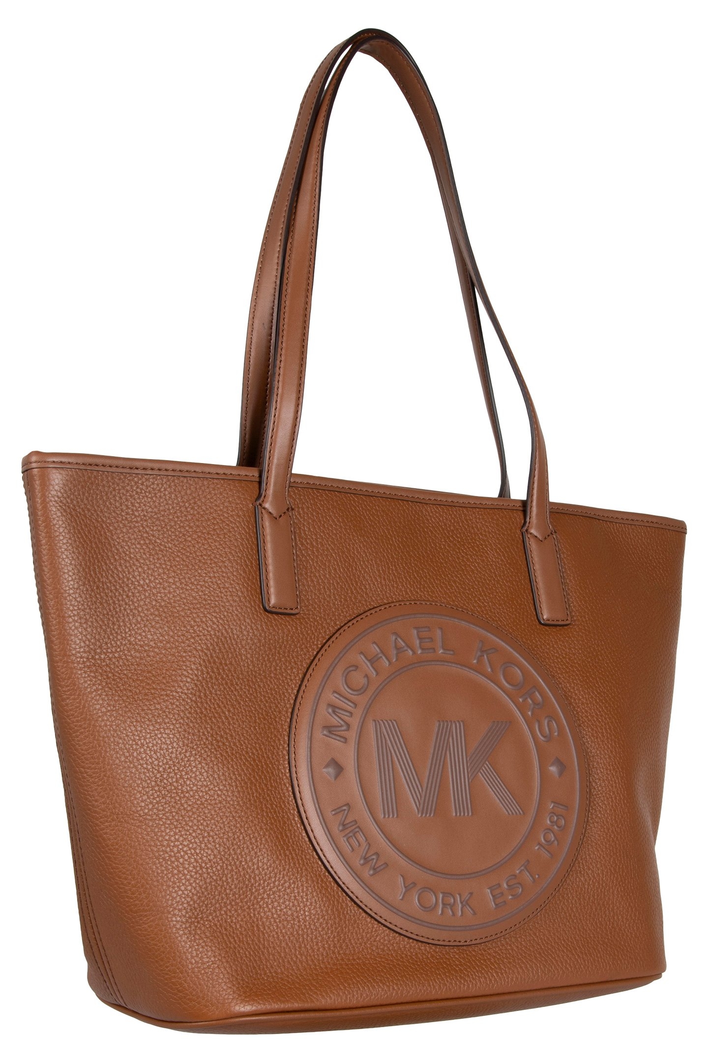 MEDIUM LEATHER TOP ZIP BUCKET MESSENGER BAG IN BROWN 4