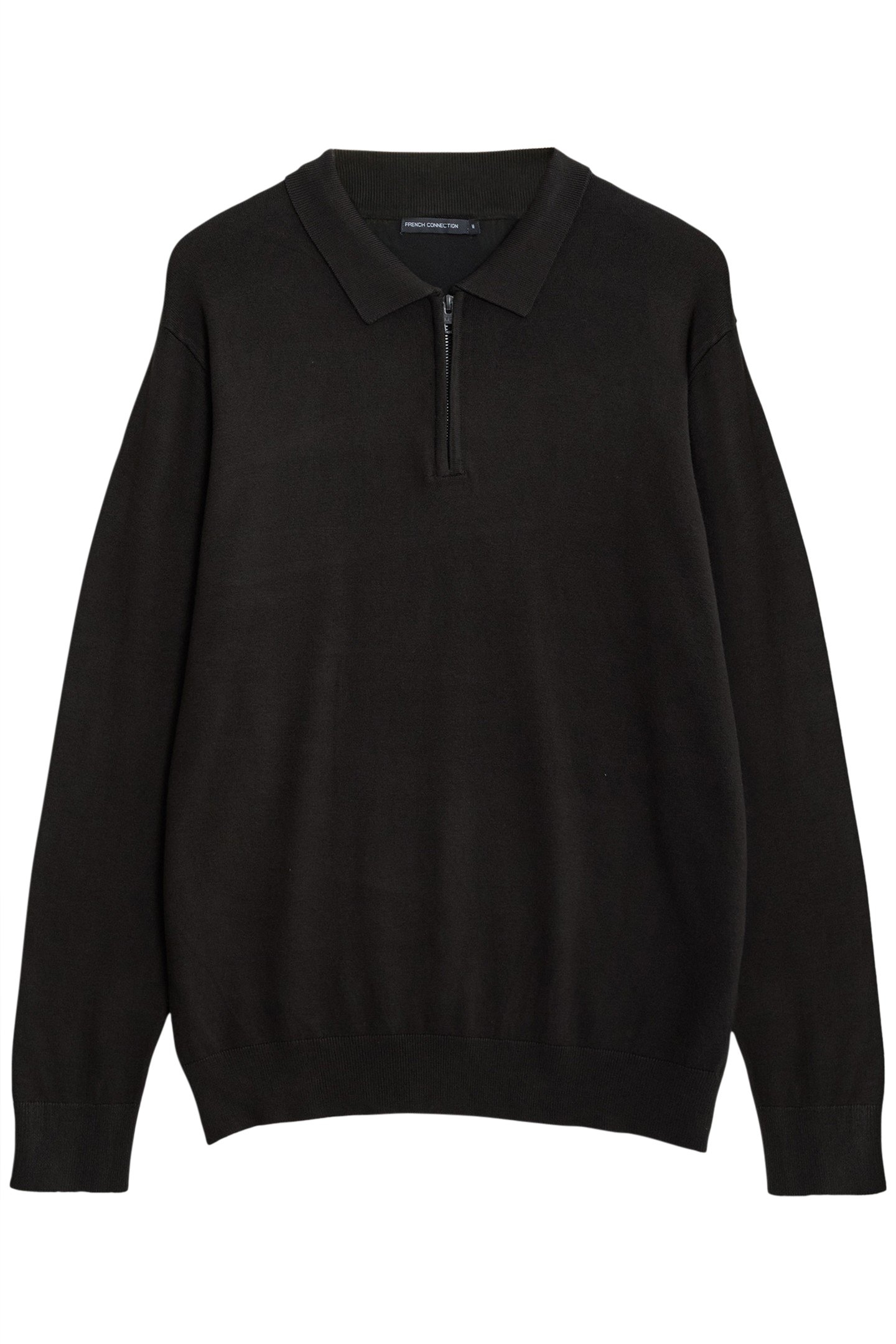 POLO ZIP LS LUXE DK GREEN 1