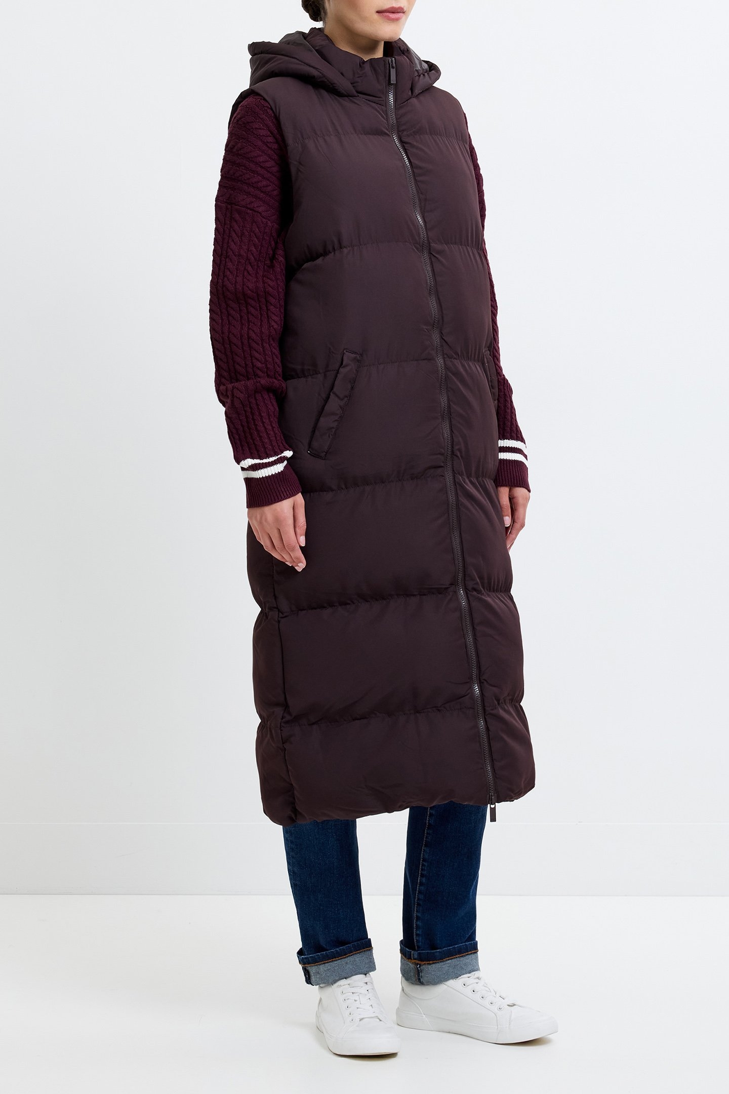 ROW GILET L CHOCOLATE 3