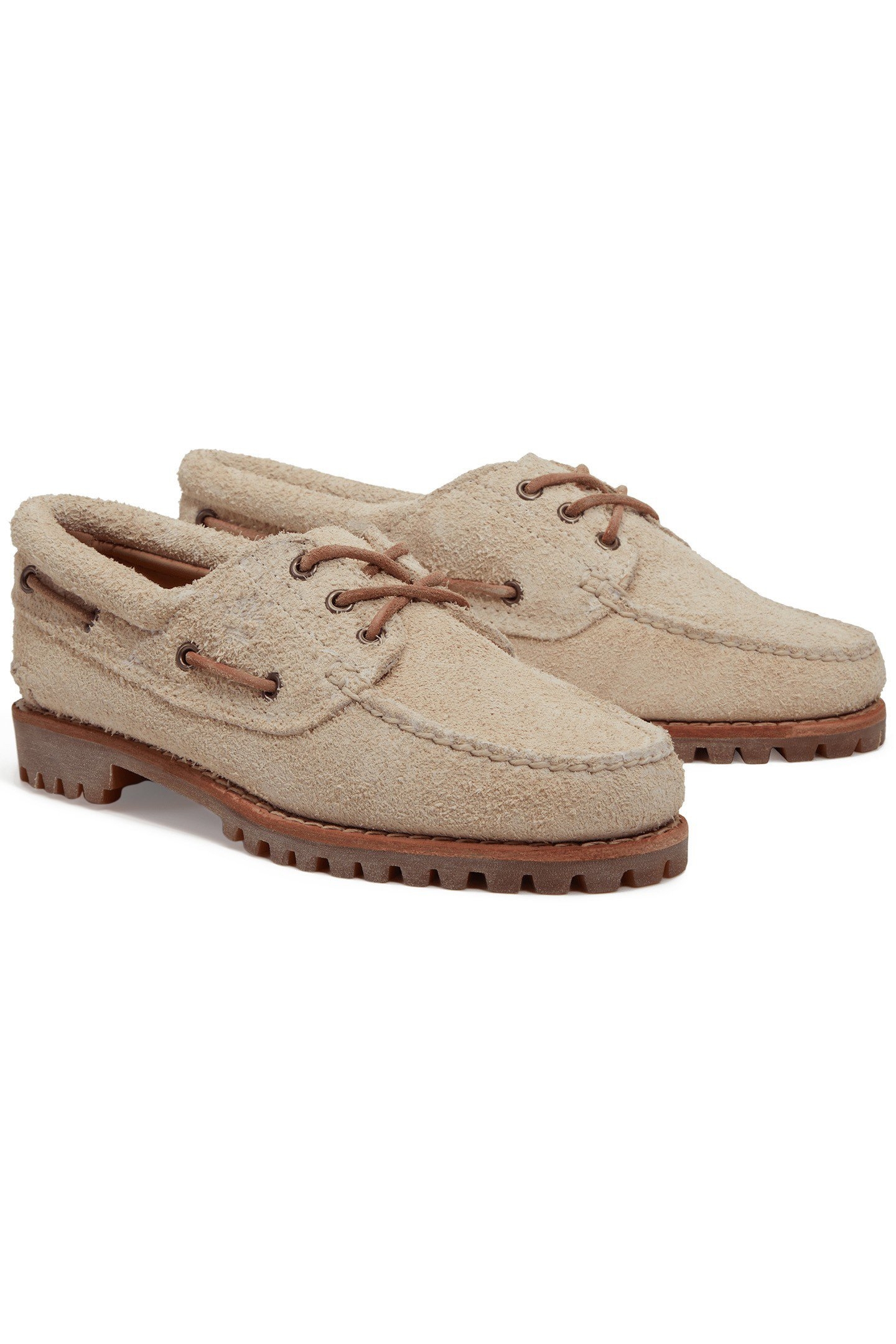 BOAT SHOE NATURAL SUEDE 2