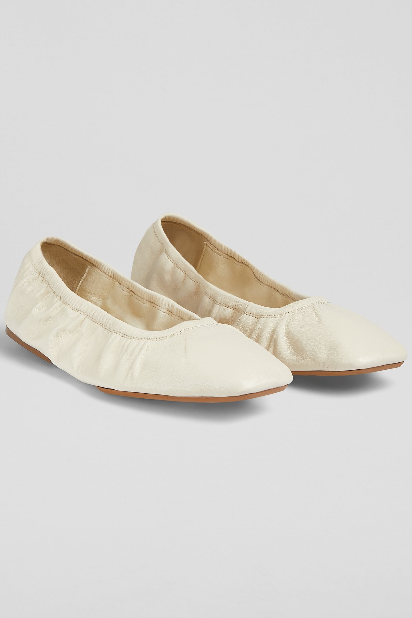 FL TAYLA FOLDED BALLERINA ECRU 2