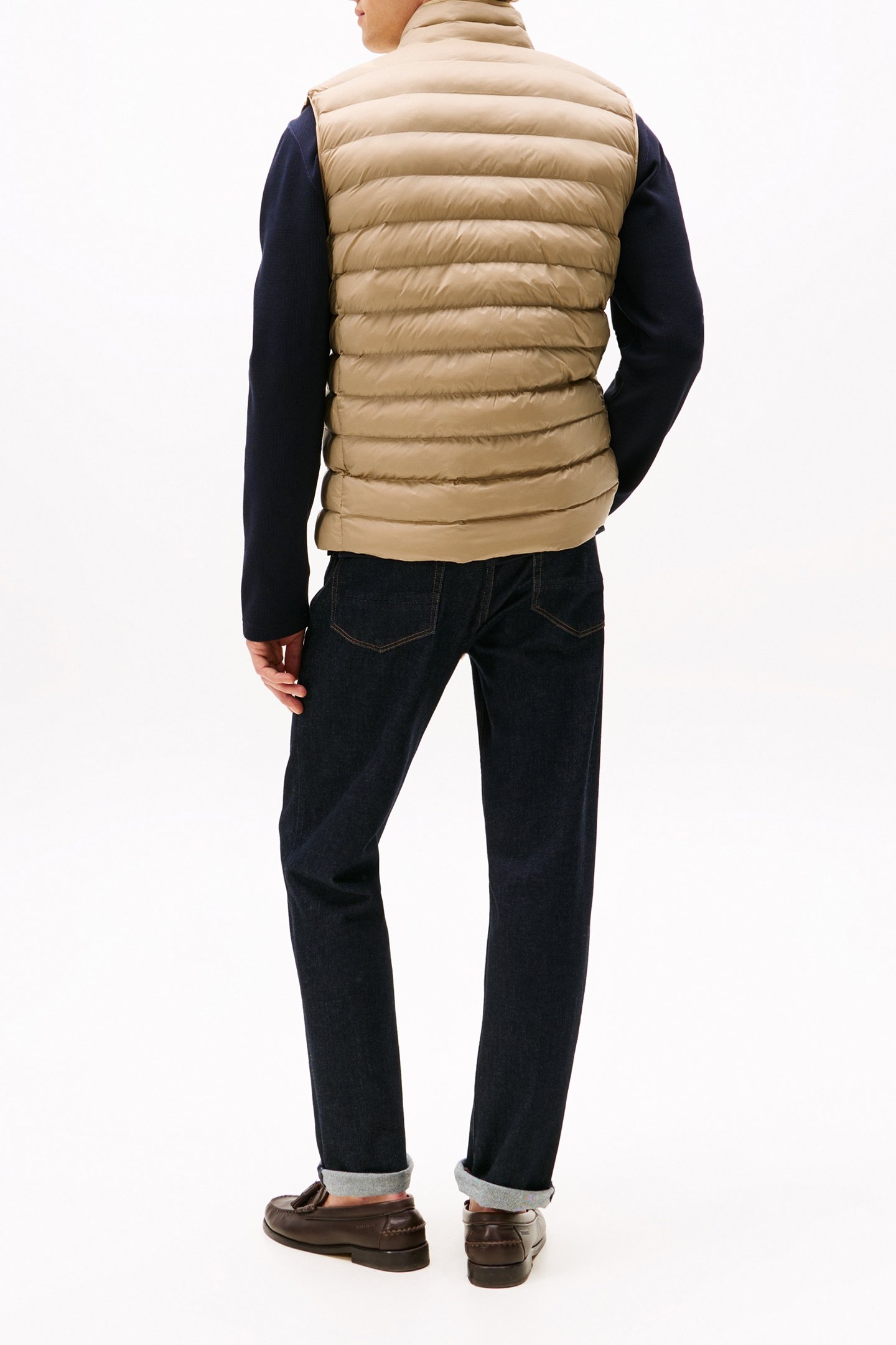 PACKABLE RECYCLED VEST CAMEL 3