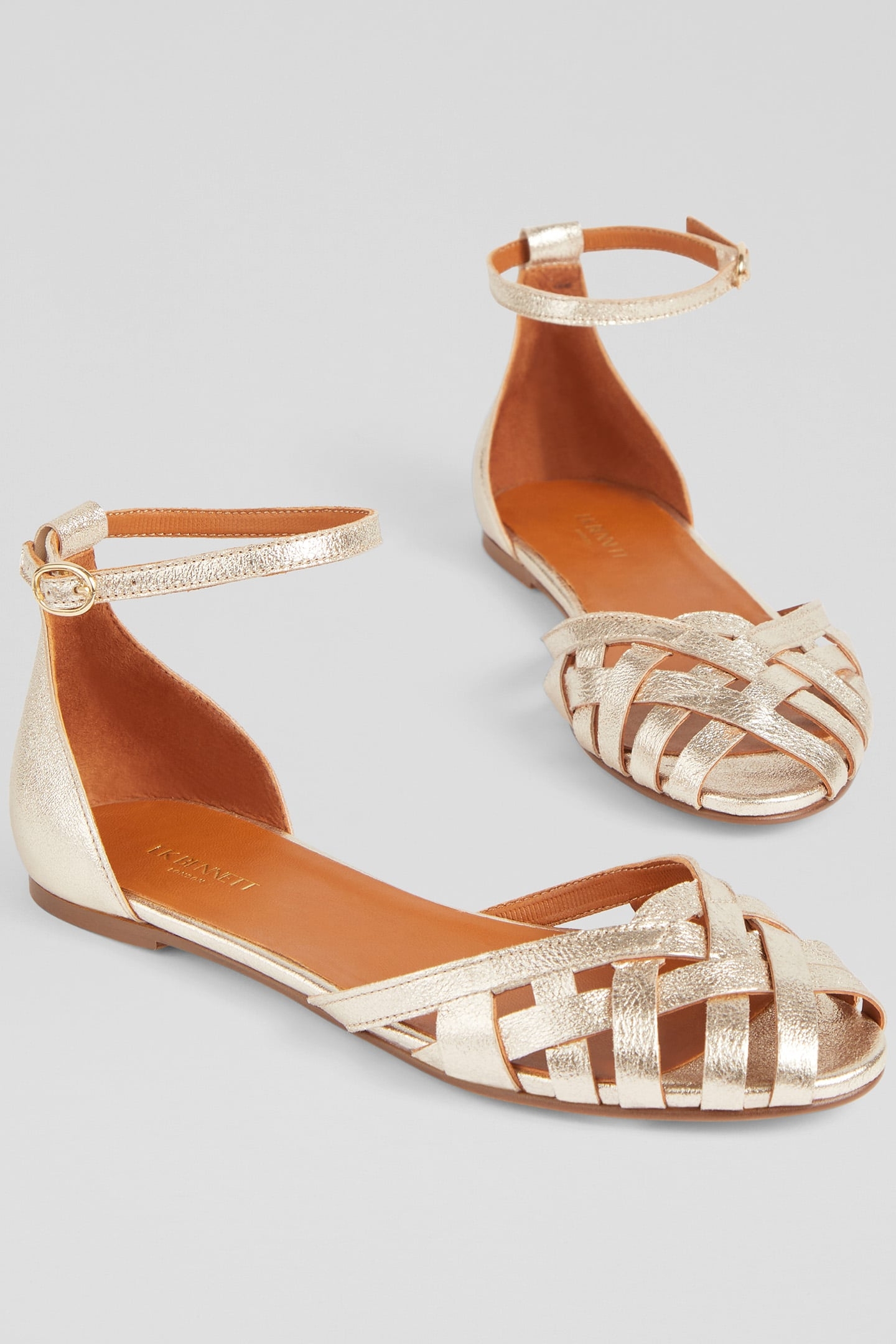 FL BIANCA PLAITED FRONT GOLD 3