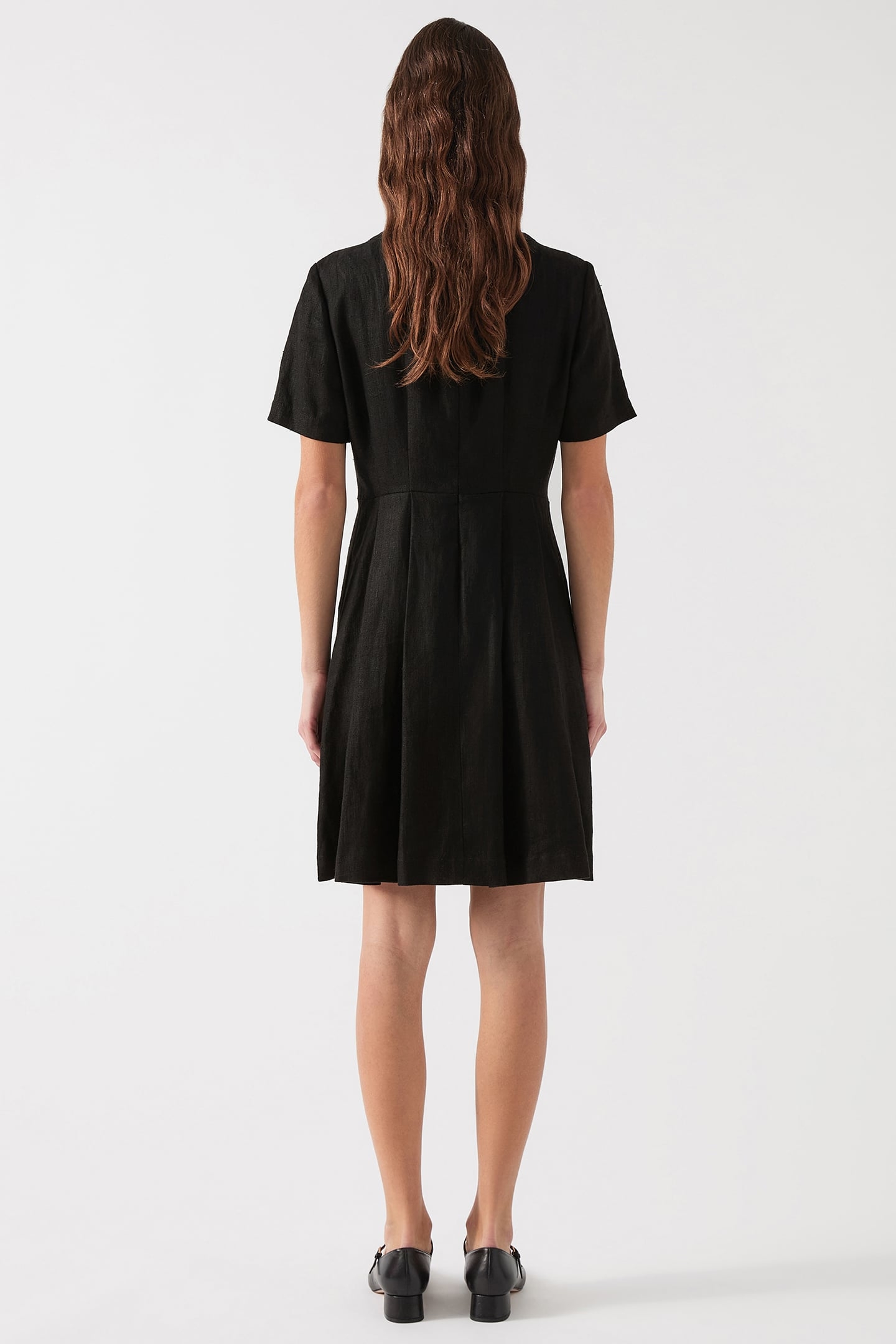 DR LYDIA LINEN DRESS BLACK 2