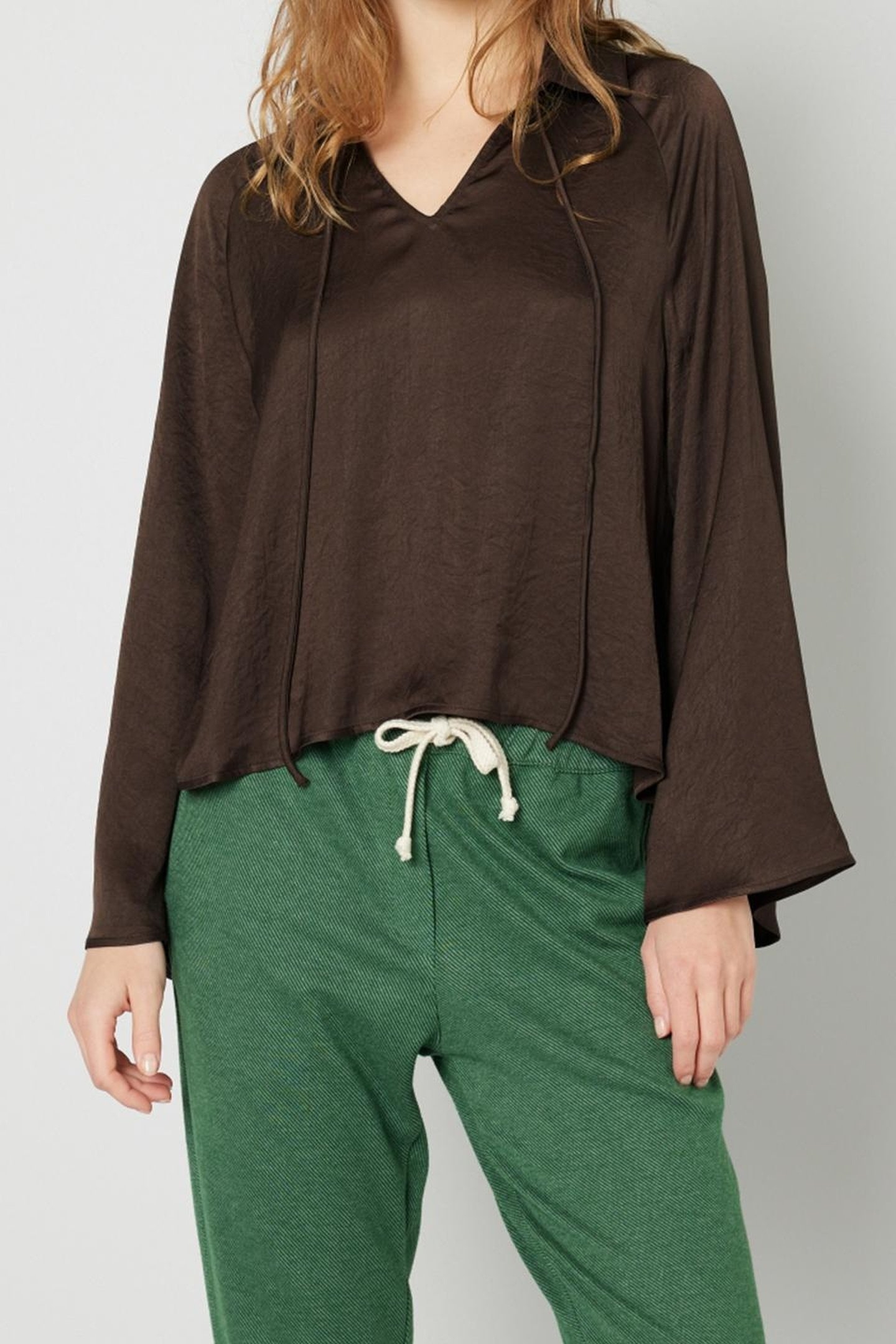 POLO COLLAR TOP CHOCOLATE 3