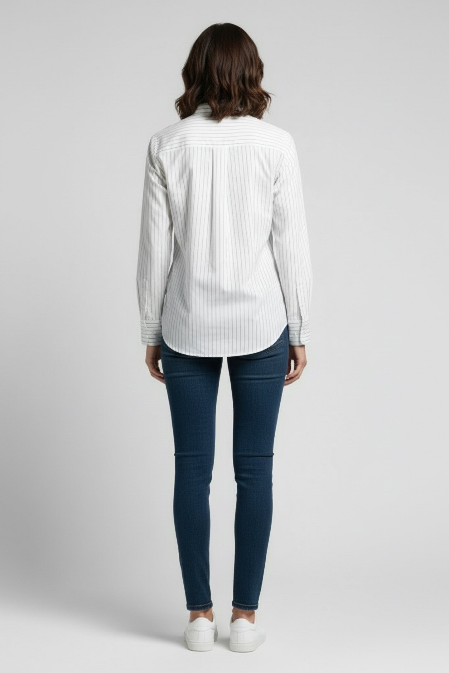 STRIPE BUTTON DOWN SHIRT SAGE/WHITE 2