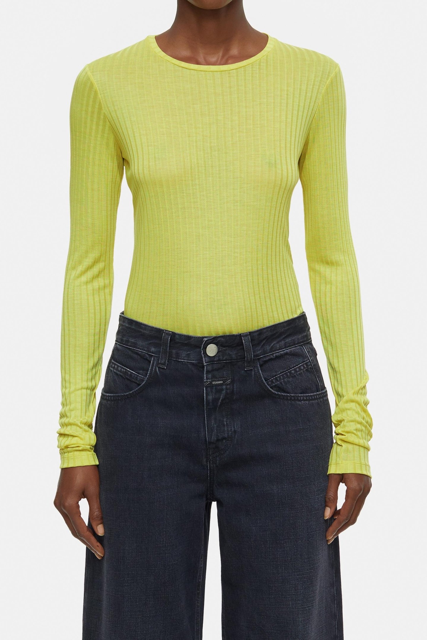 CREWNECK LONGSLEEVE T-SHIRTS PRIMARY YELLOW 2