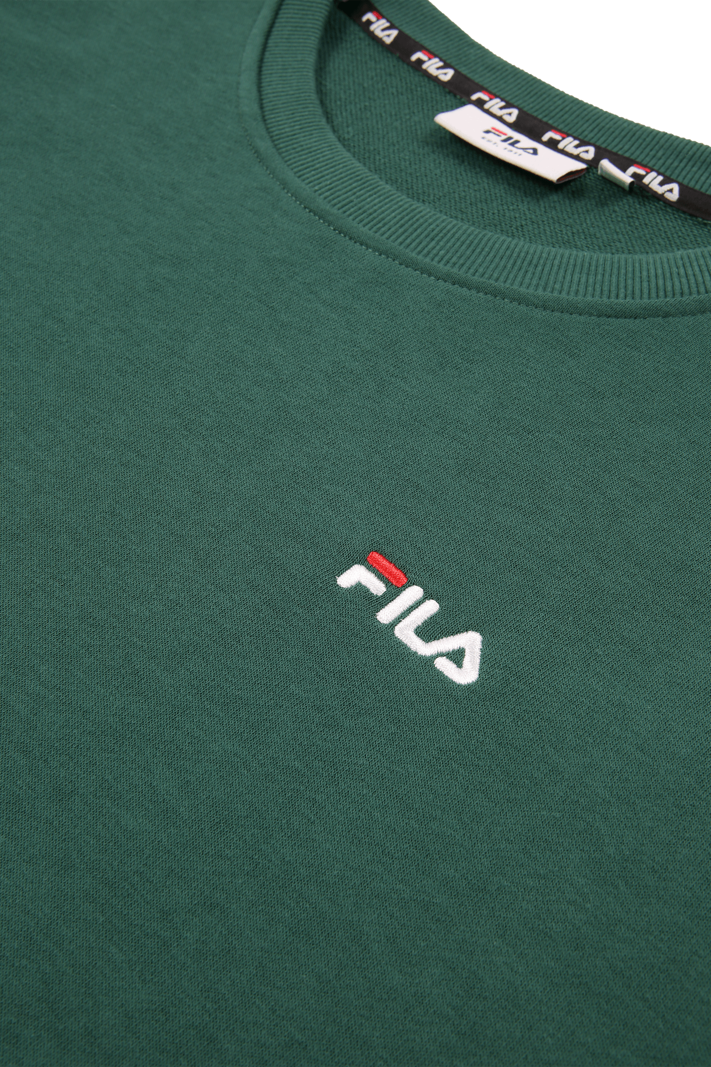 ZNIN LOGO CREW SWEAT POSY GREEN 3