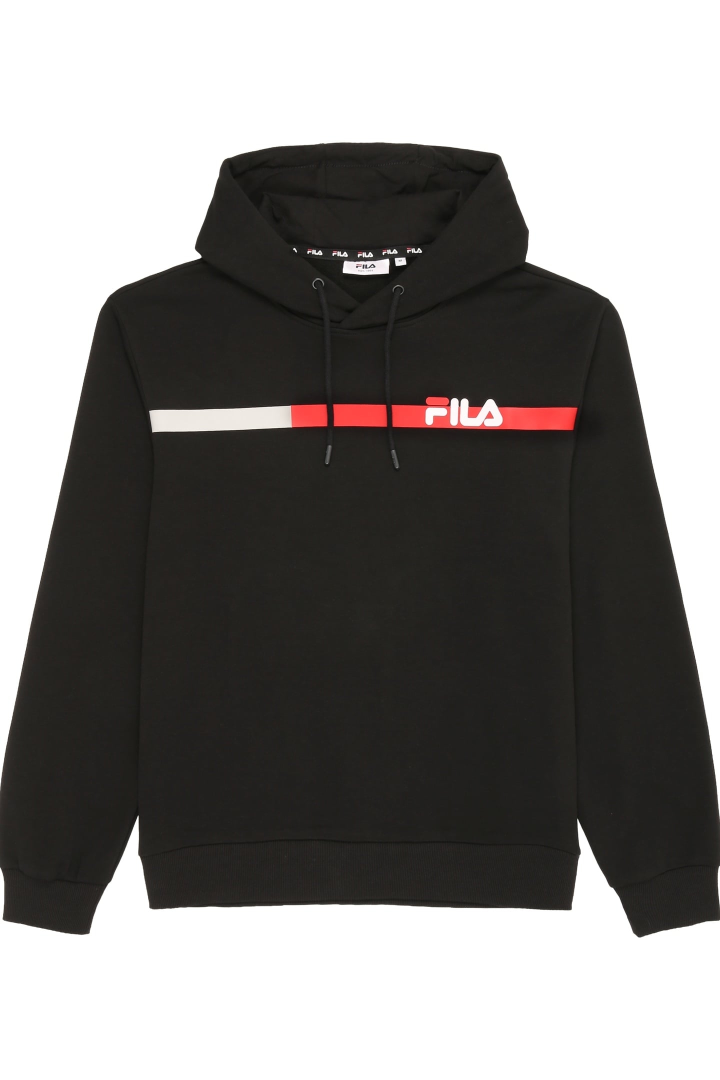 SANFORD HOODY WITH BLOCK STRIPES BLACK 1