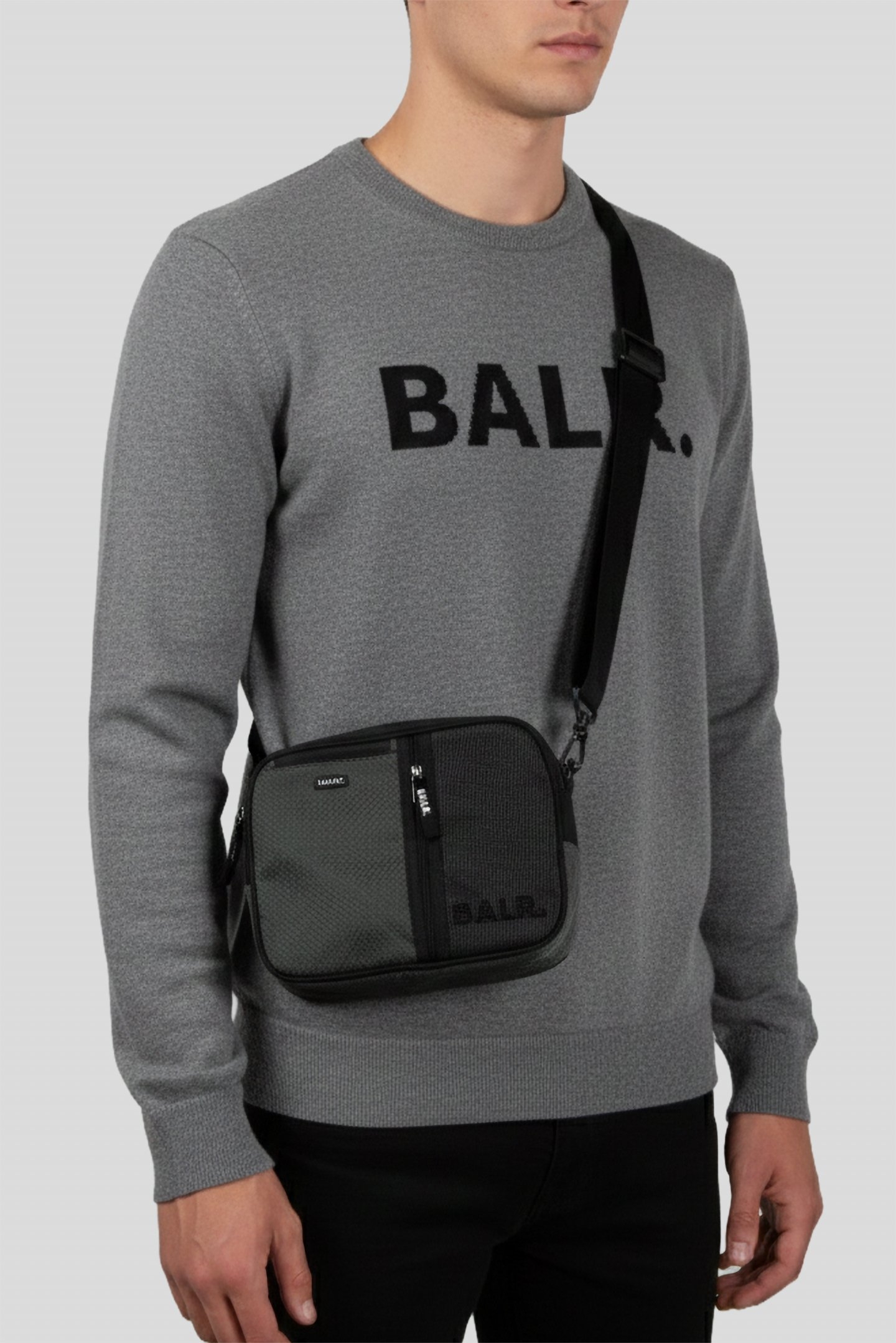 SALERNO RIPSTOP SHOULDER BAG JET BLACK 1