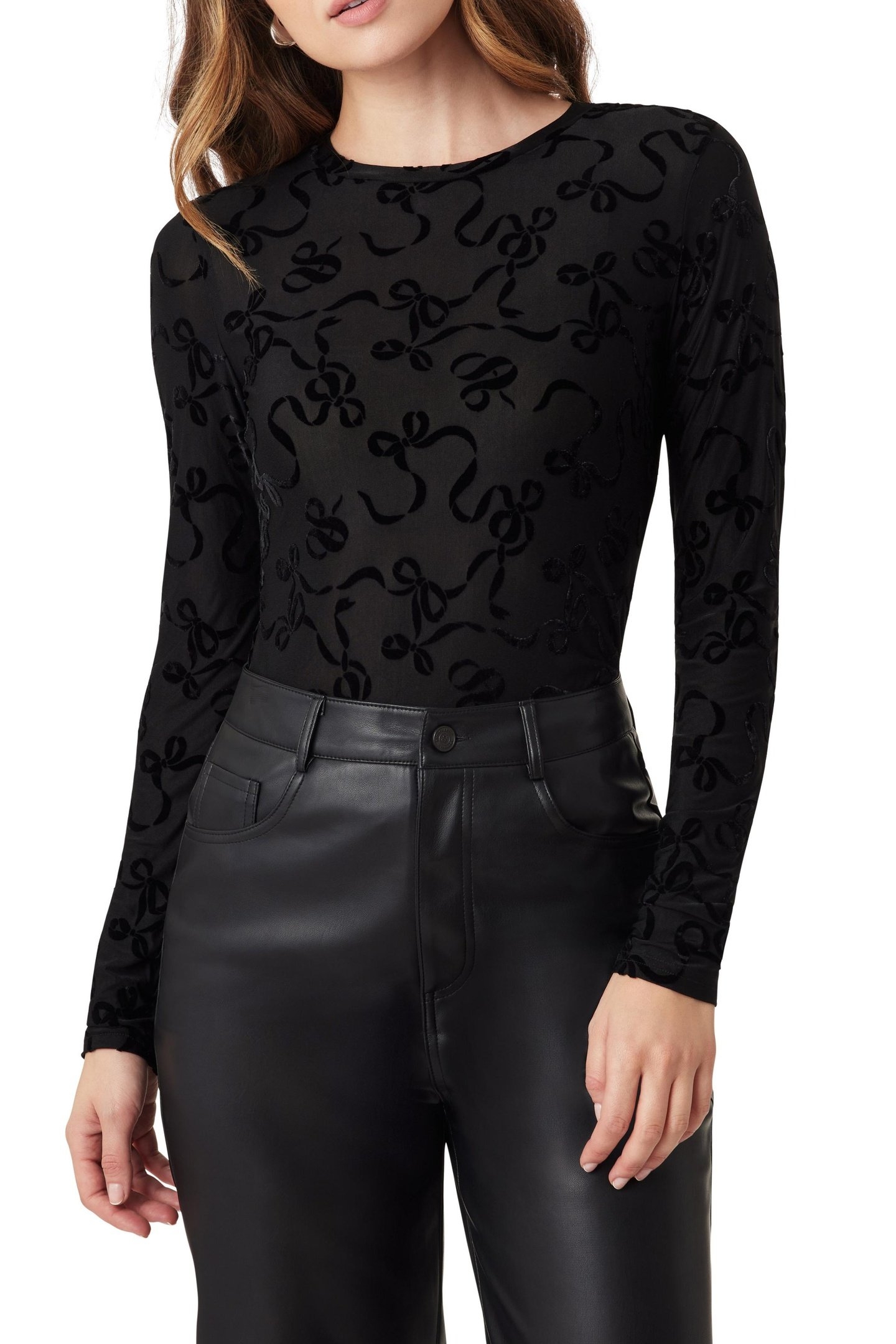 CREW NECK TOP BLACK NIGHT 1