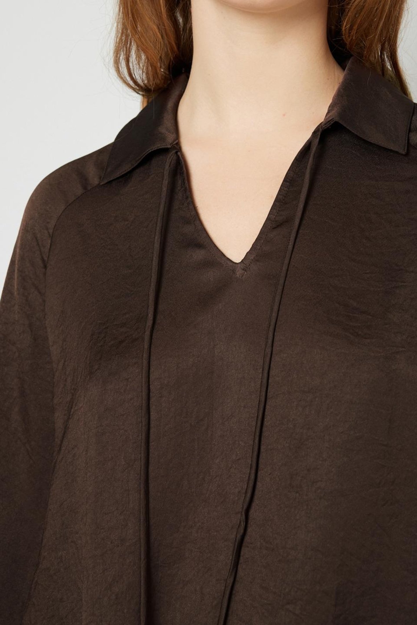 POLO COLLAR TOP CHOCOLATE 2