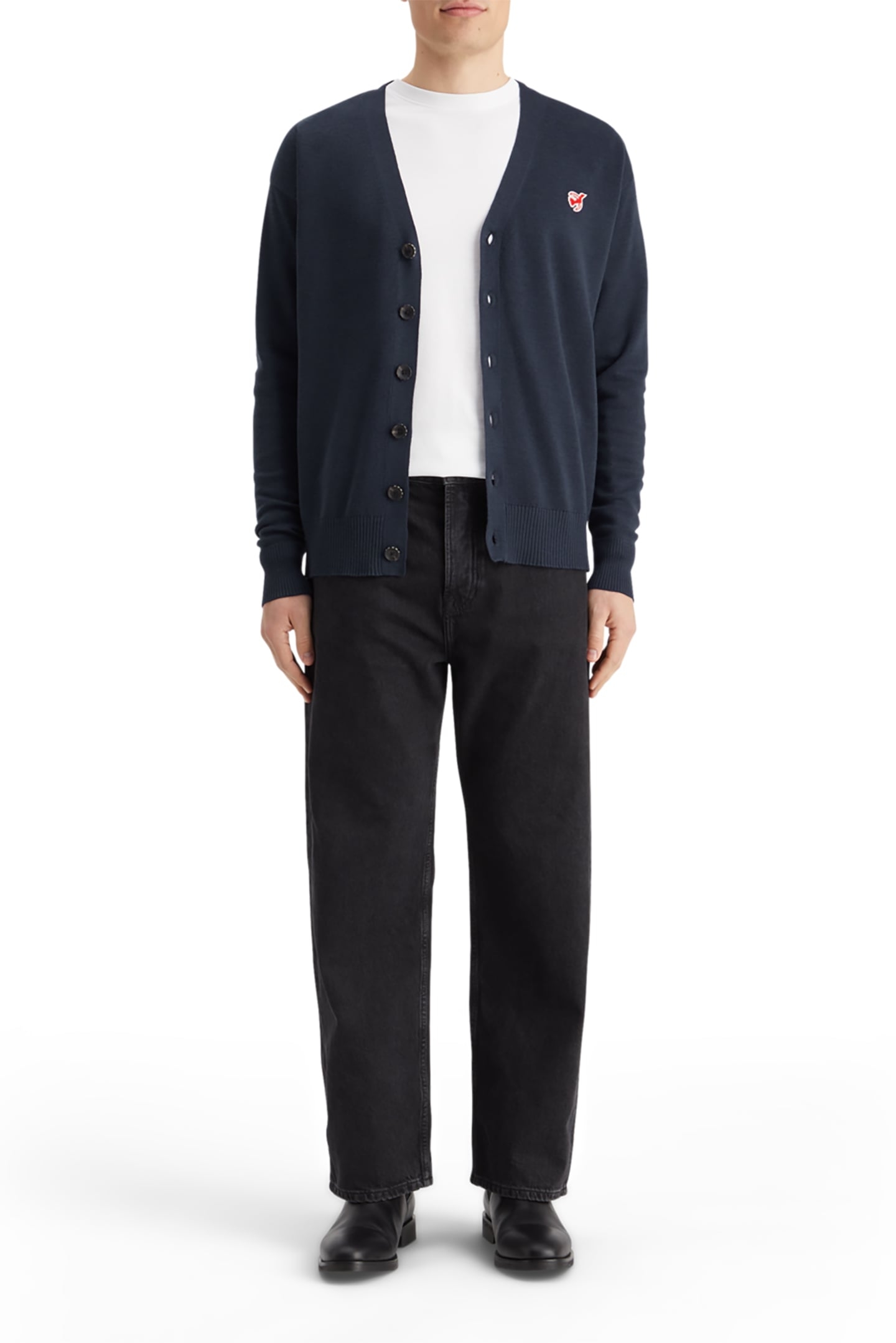 CORE - THE FREE SPIRIT PEACE BIRD CARDIGAN NAVY 2