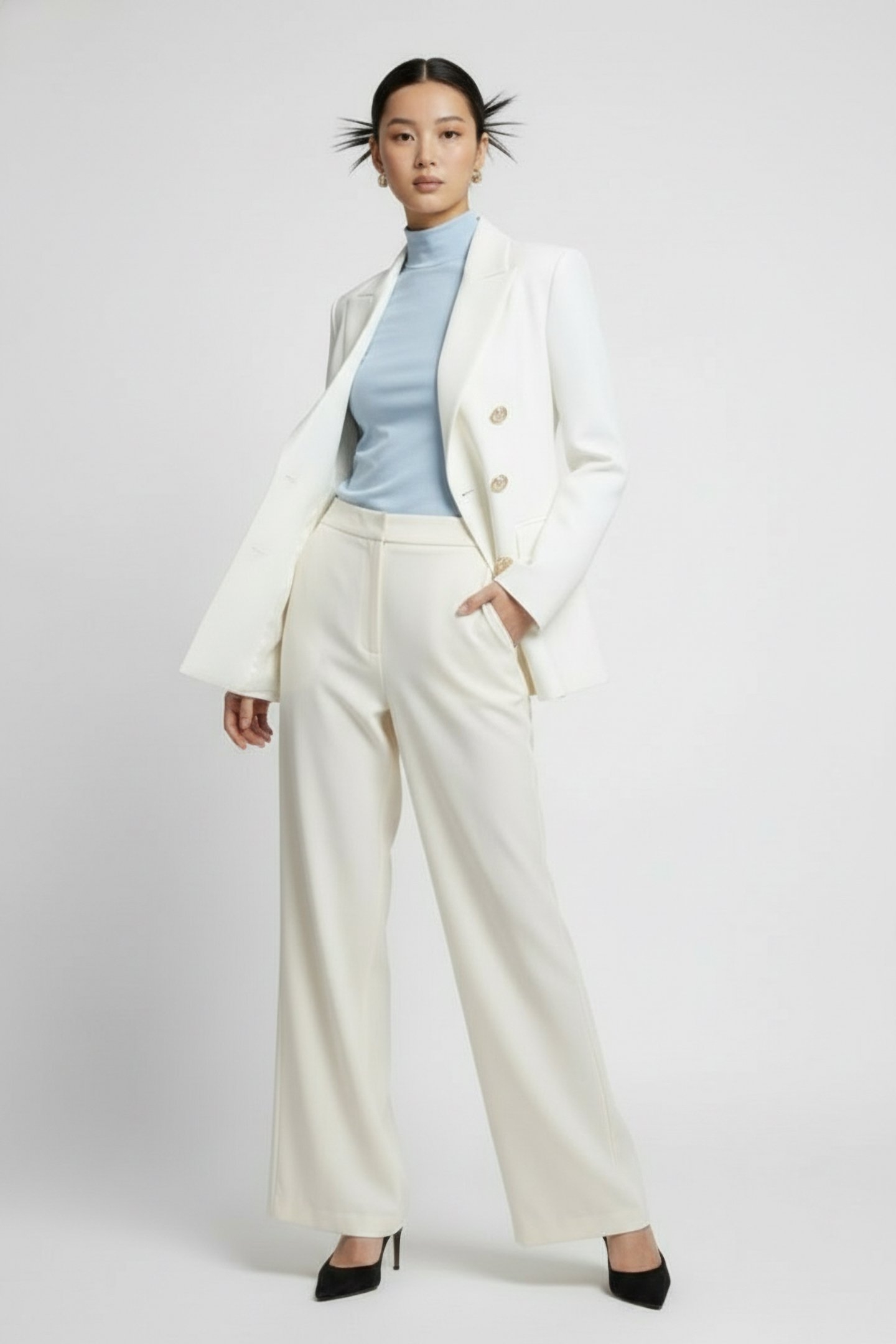 JV BLOOM BLAZER OFF WHITE 1