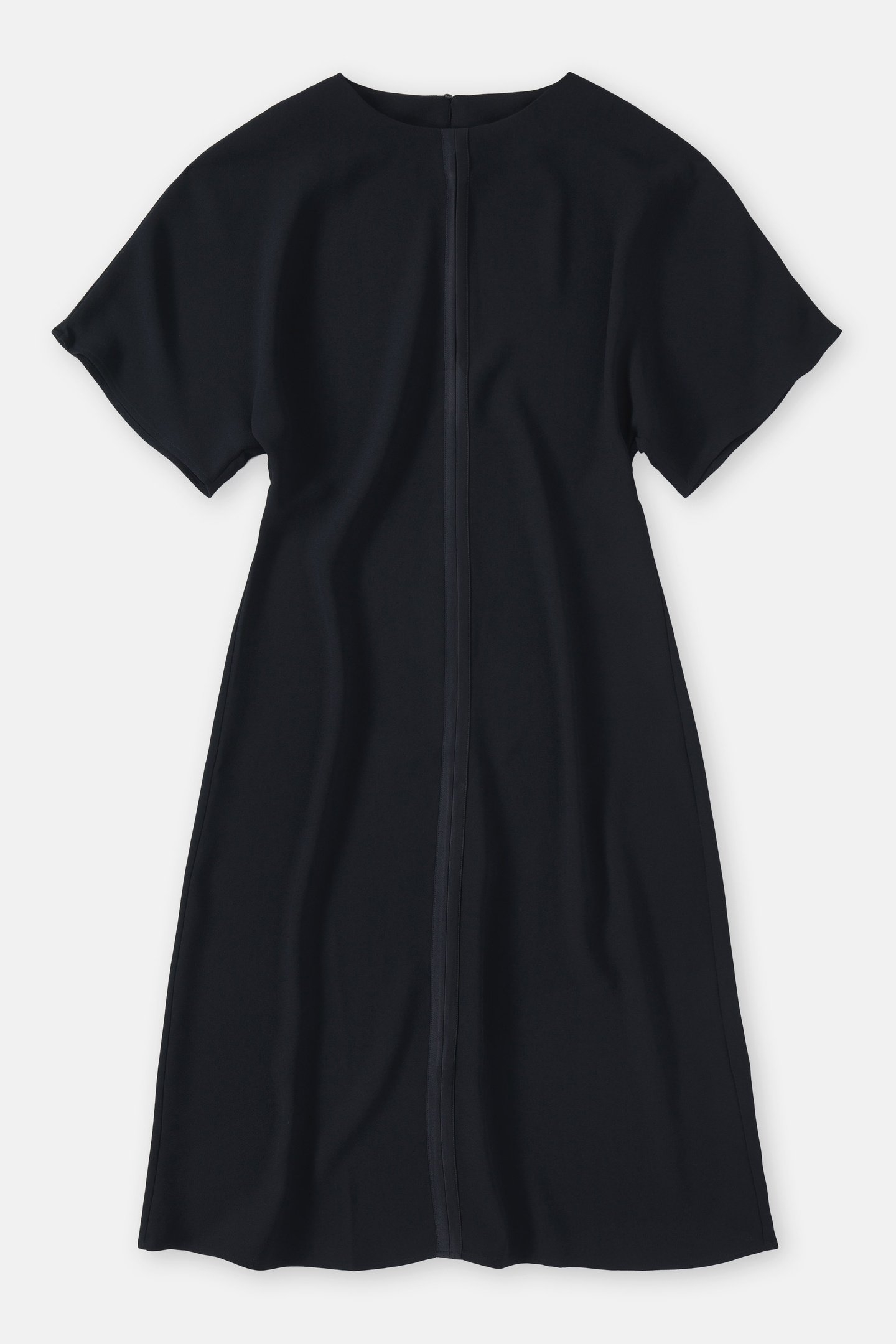 MIDI LENGTH SLEEVE DRESS BLACK 3