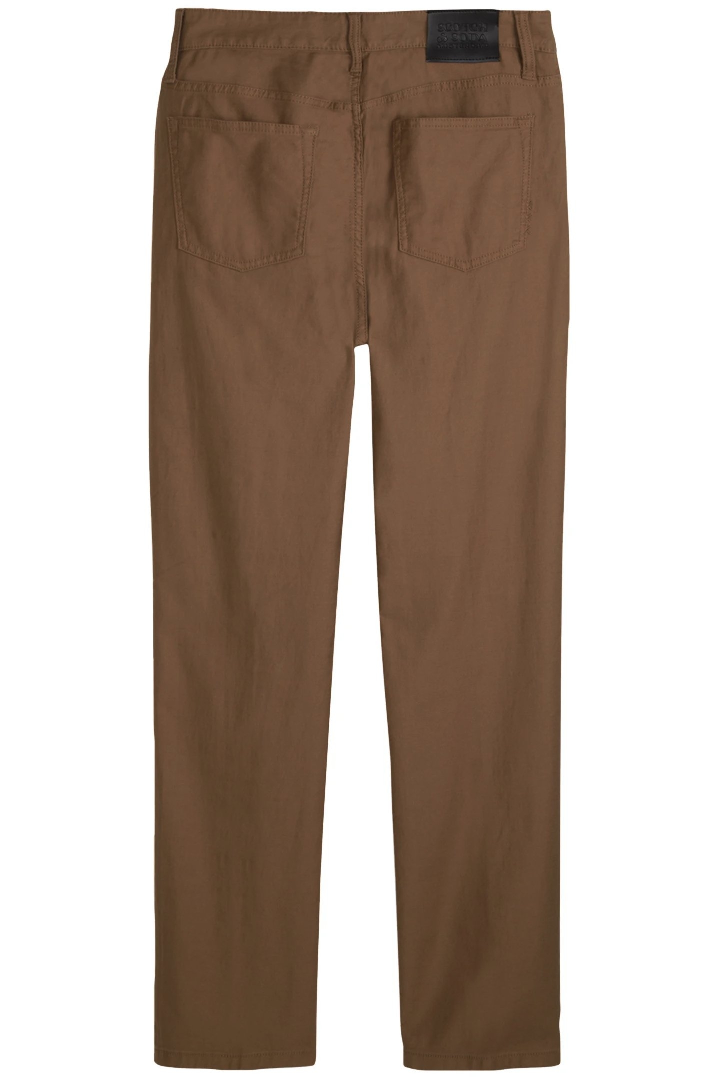 DOBBY COLOR STRAIGHT FIT MEDIUM BROWN 2