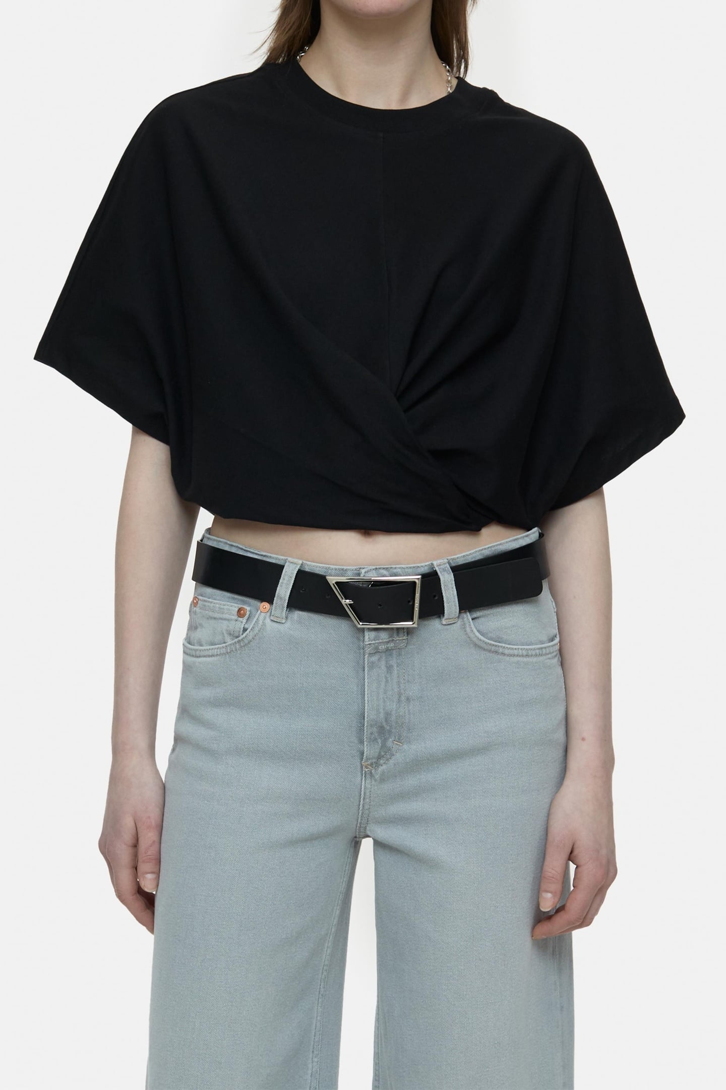 WRAP T-SHIRT BLACK 2