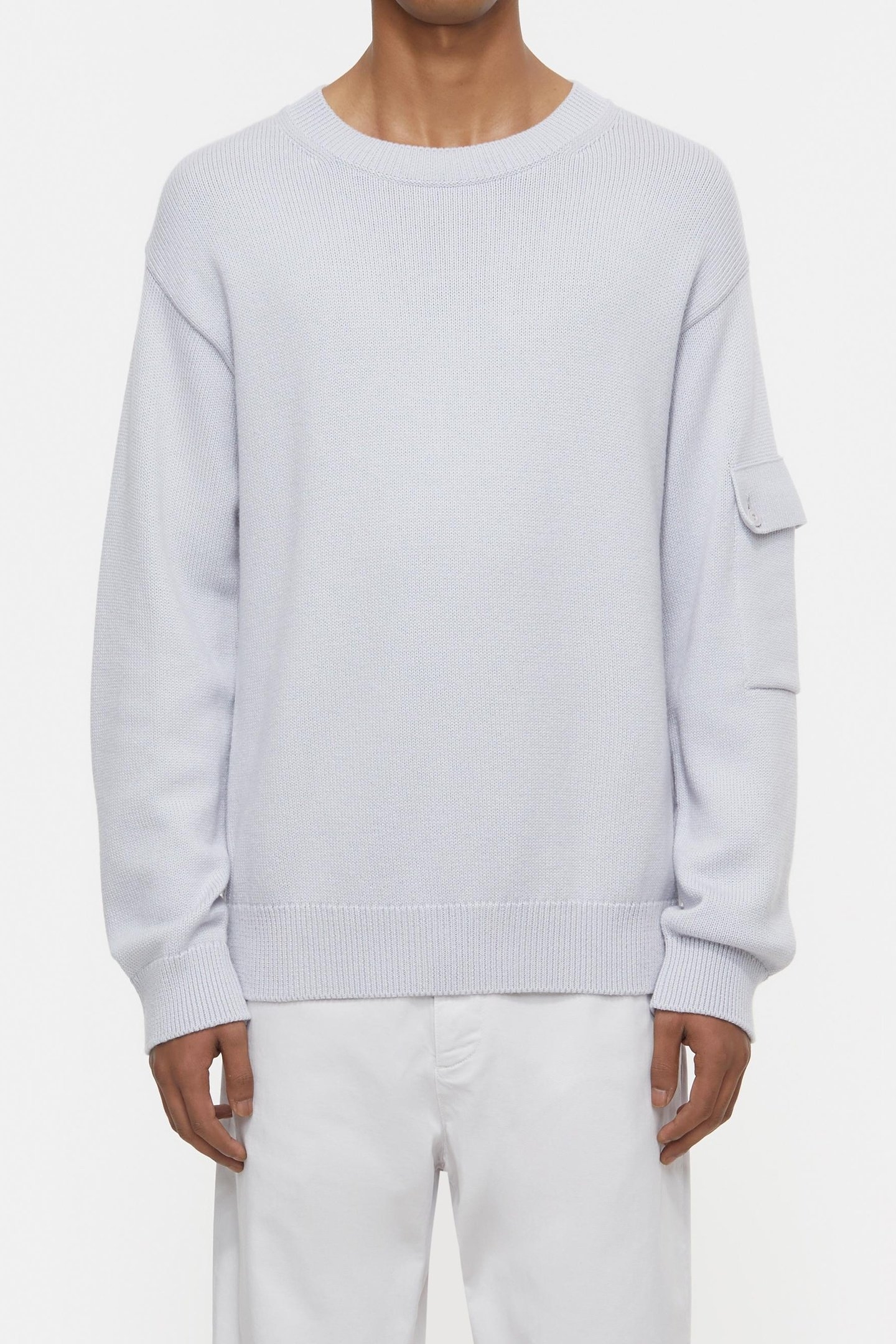 CREWNECK JUMPER KNITS FOG GREY 2