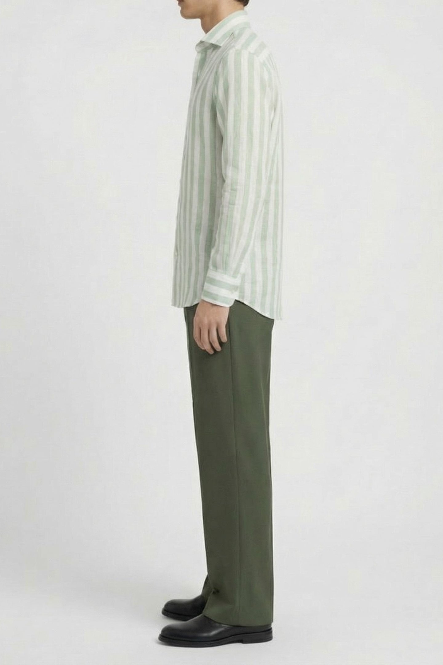 MARCIANO BY GUESS BILL FRENCH COLLAR R LIGHT GREEN MEDIUM S 3