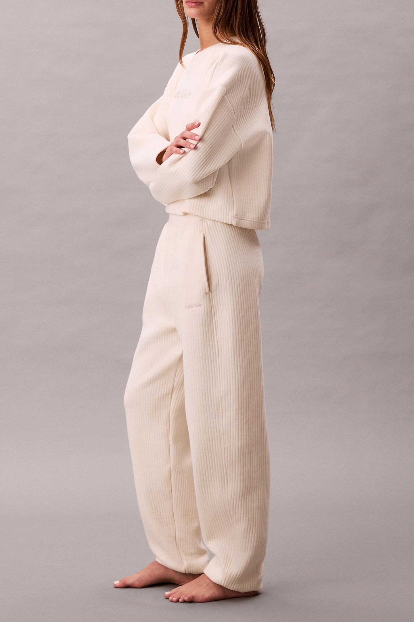 QUILTED JOGGER IVORY 3