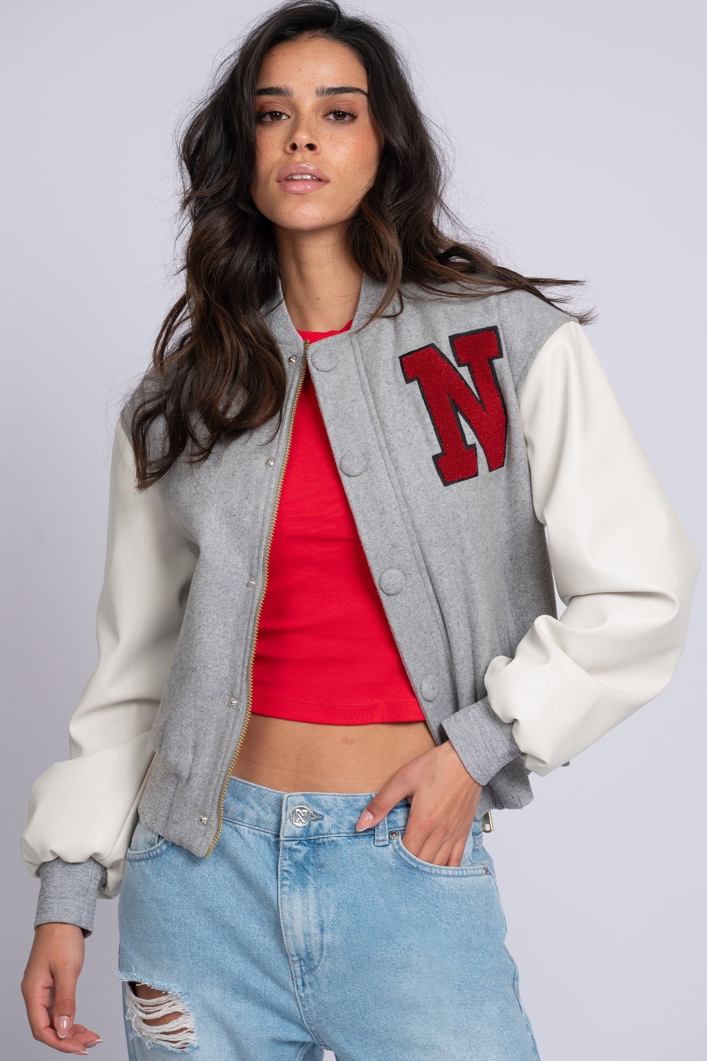 ISSIA JACKET GREY MELANGE 1