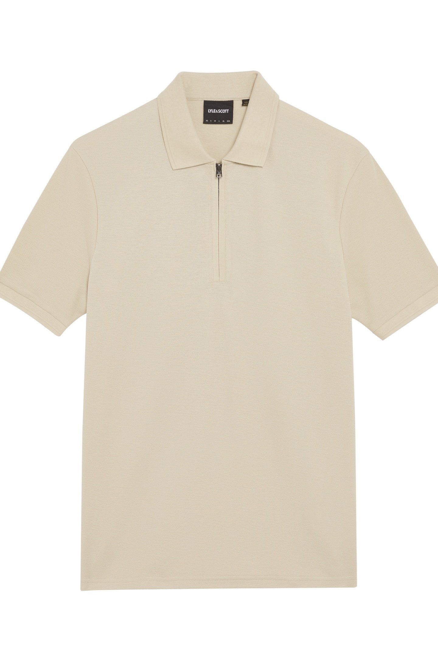 OTTOMAN HALF ZIP POLO SHIRT GREY TAUPE 4