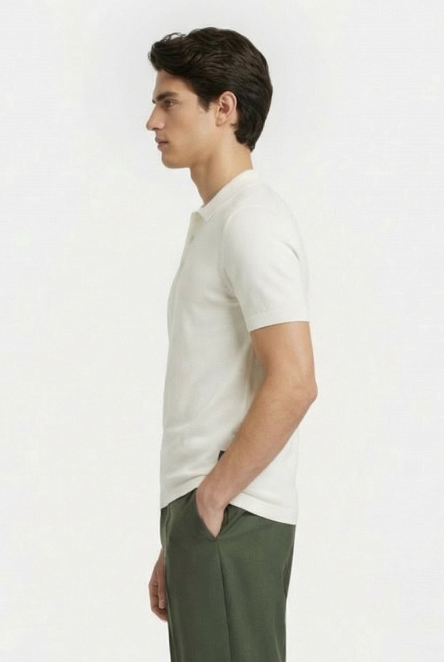 POLO SHORT SLEEVE FORMAL ECRU 3