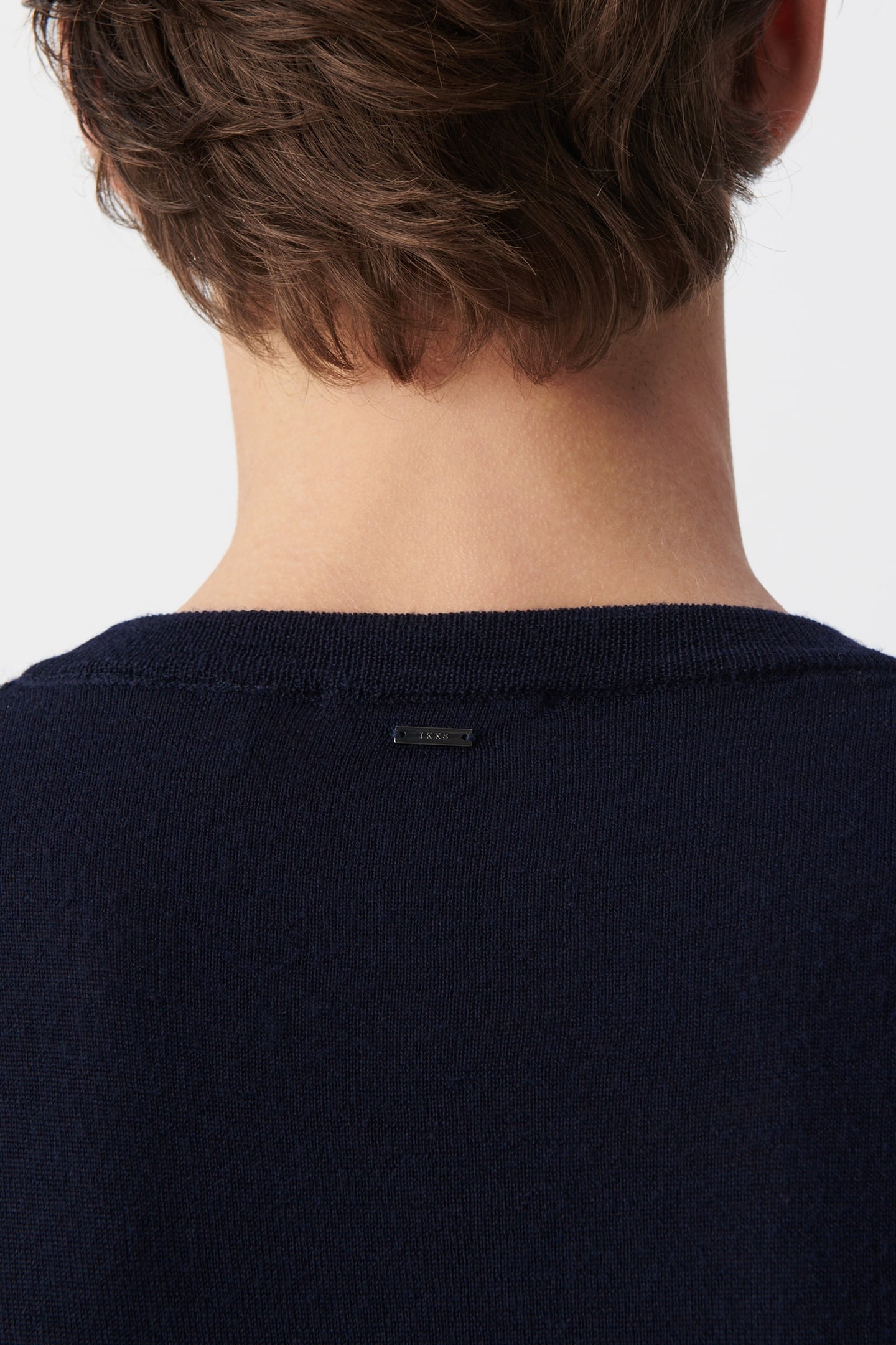 NAVY PURE WOOL KNIT T-SHIRT 6