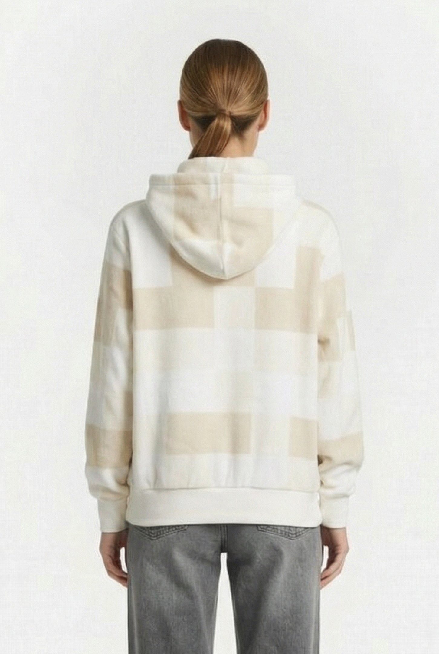 WINTER CHECKER BLOUSSANT HOODIE TURTLEDOVE 2