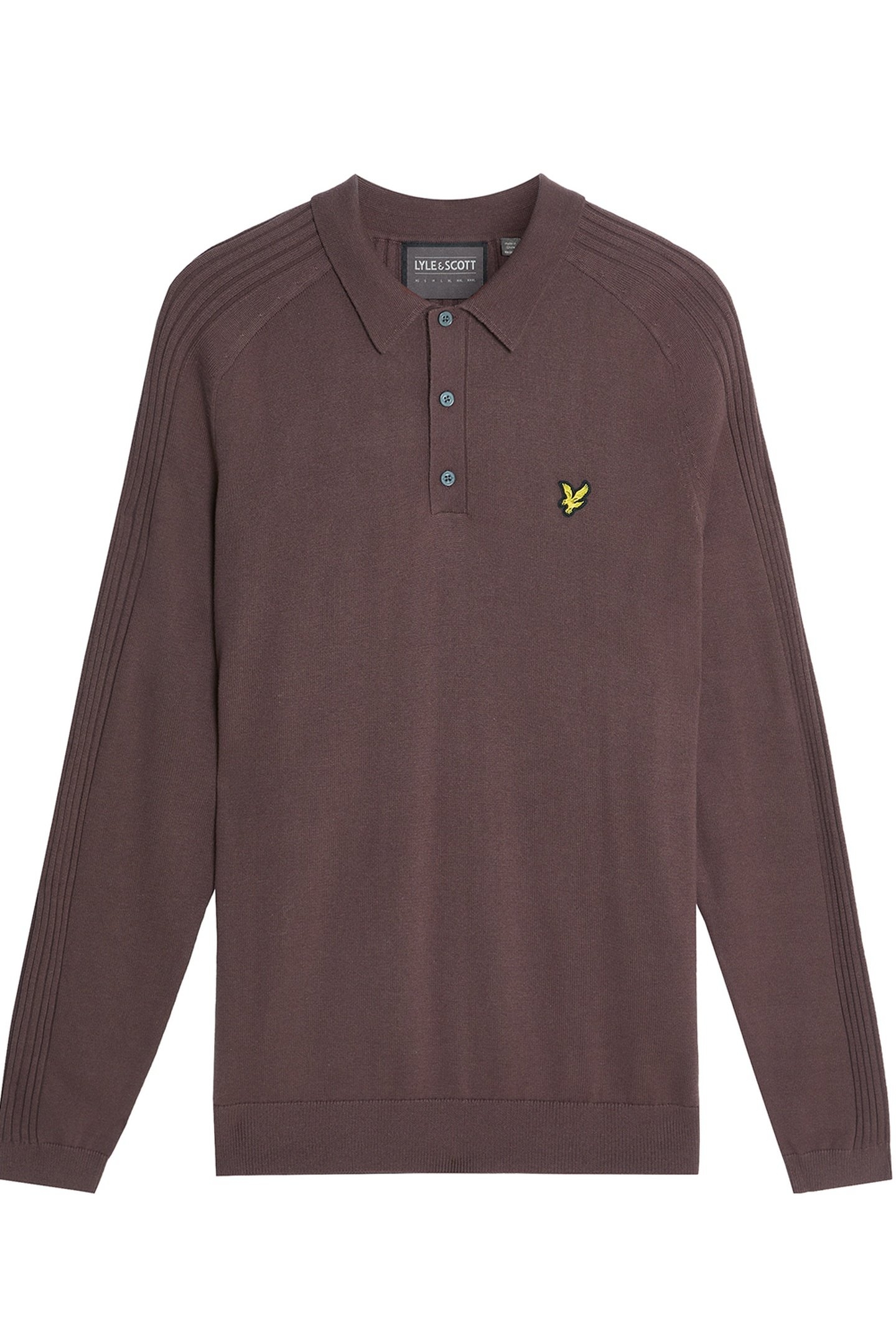 GOLF LONG SLEEVE KNITTED POLO BERRY 4