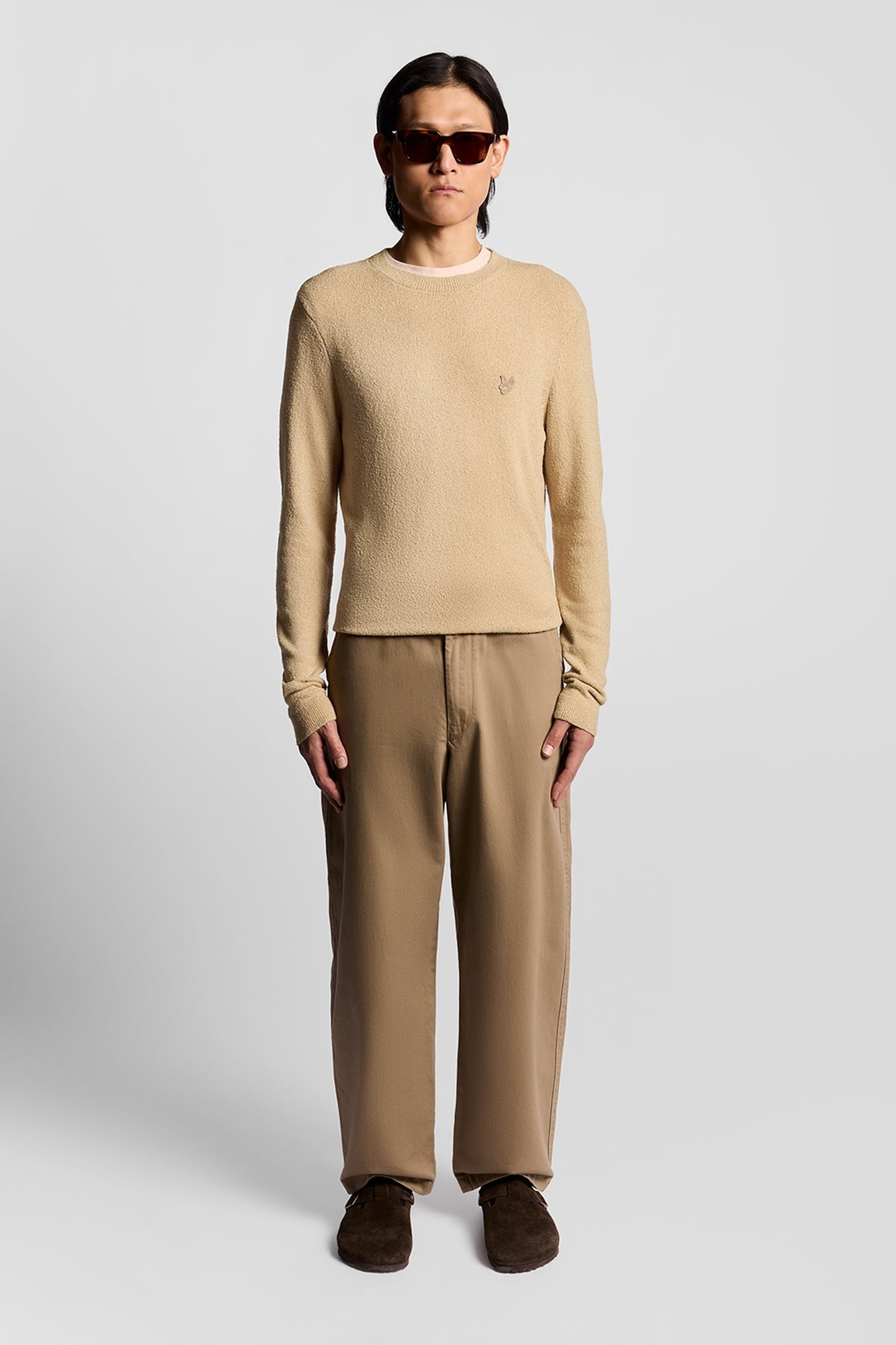 TEXTURED TRAVEL KNITTED JUMPER CHAI 2