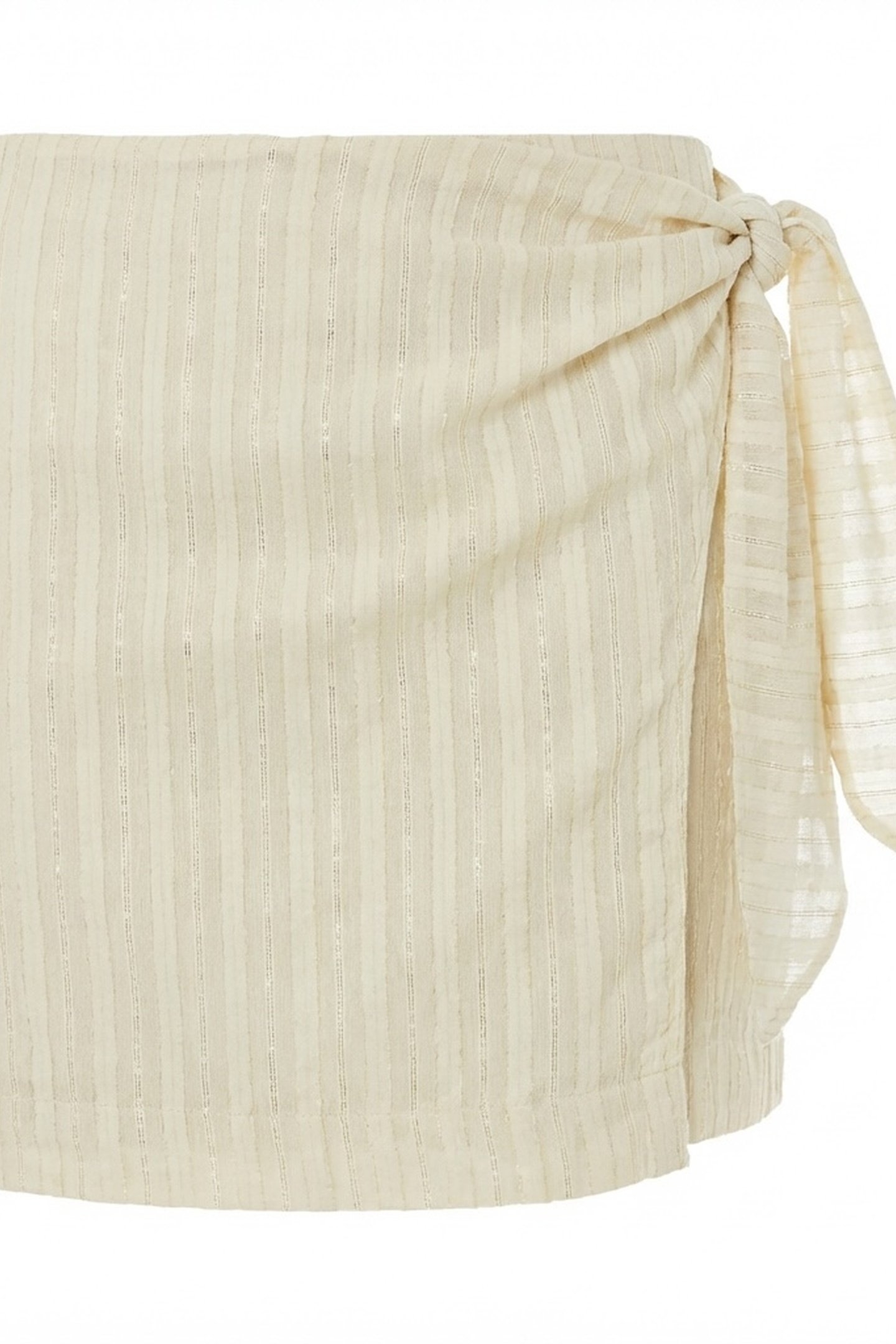 ERSA SHORT SKIRT LUREX ECRU 2